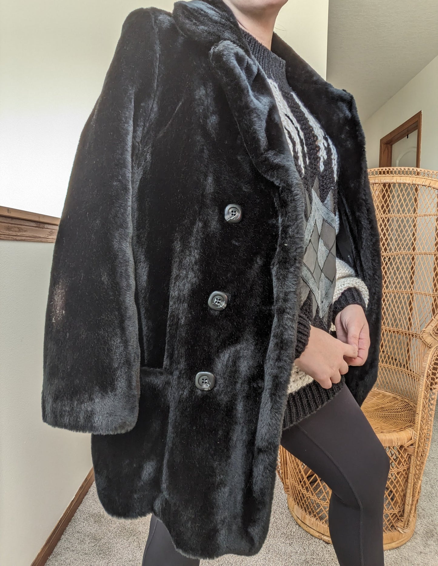 1970s faux fur jacket Jacket Rad Bonnie's Vintage