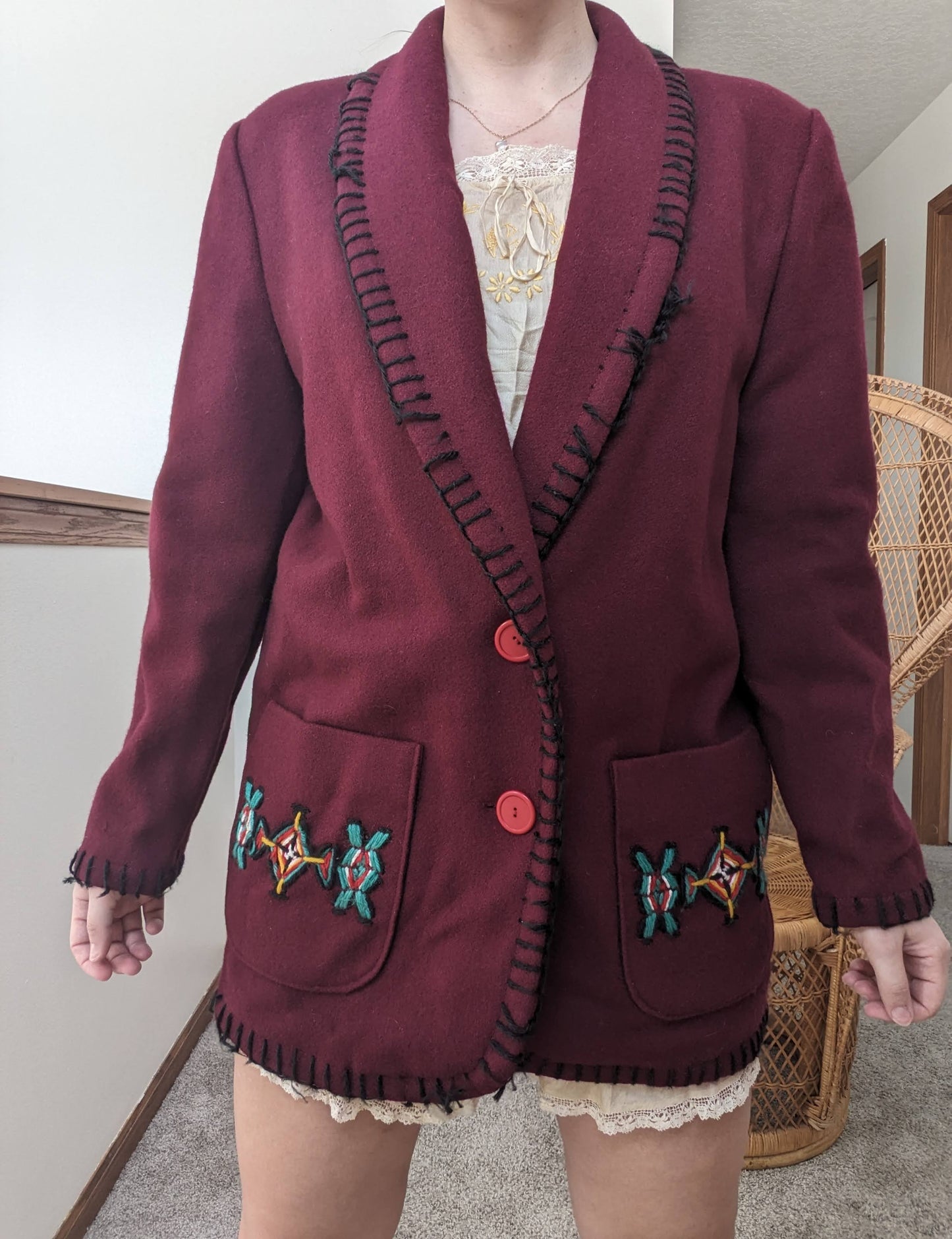 1950s Mexican souvenir jacket Jacket Rad Bonnie's Vintage