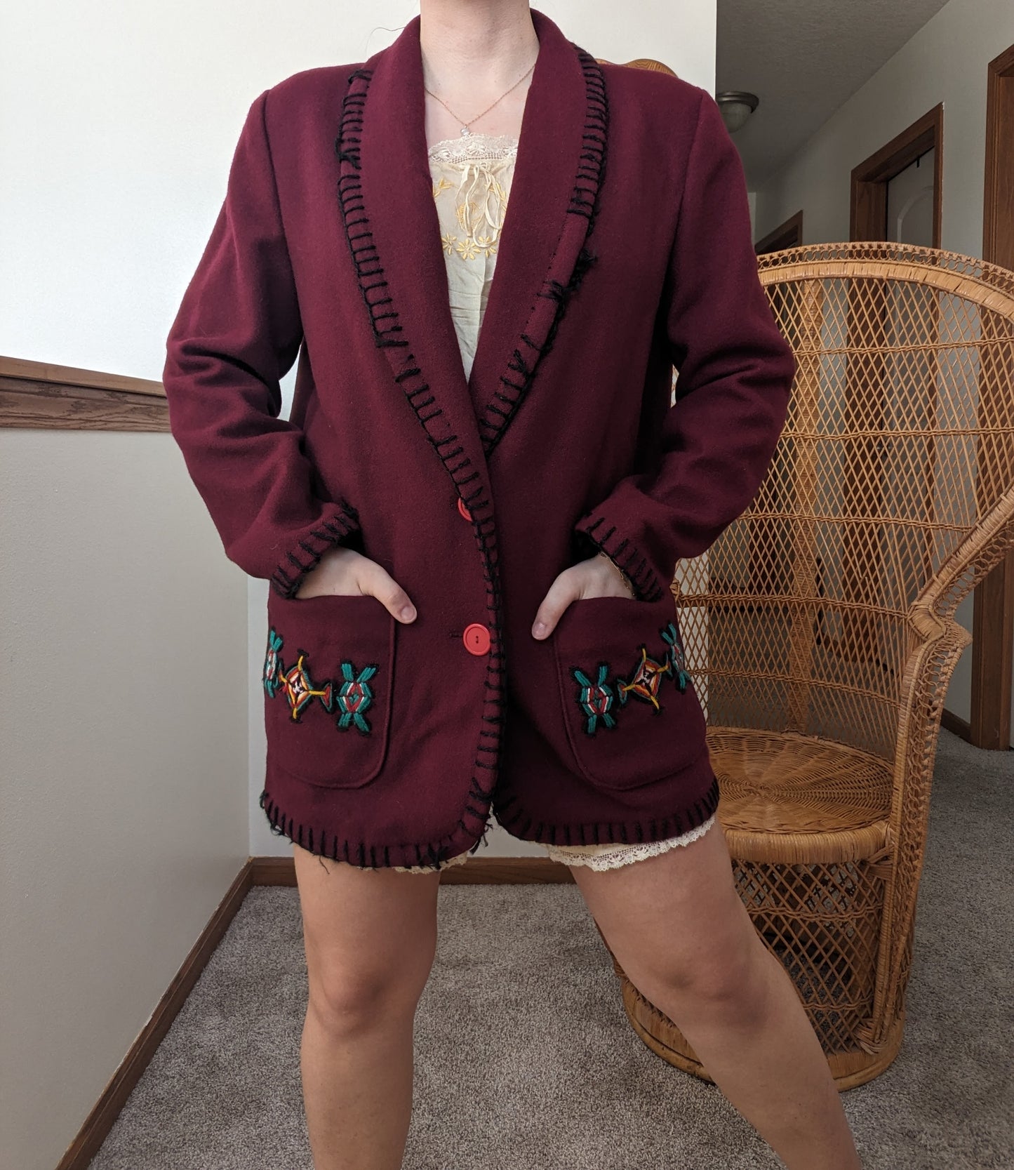 1950s Mexican souvenir jacket Jacket Rad Bonnie's Vintage