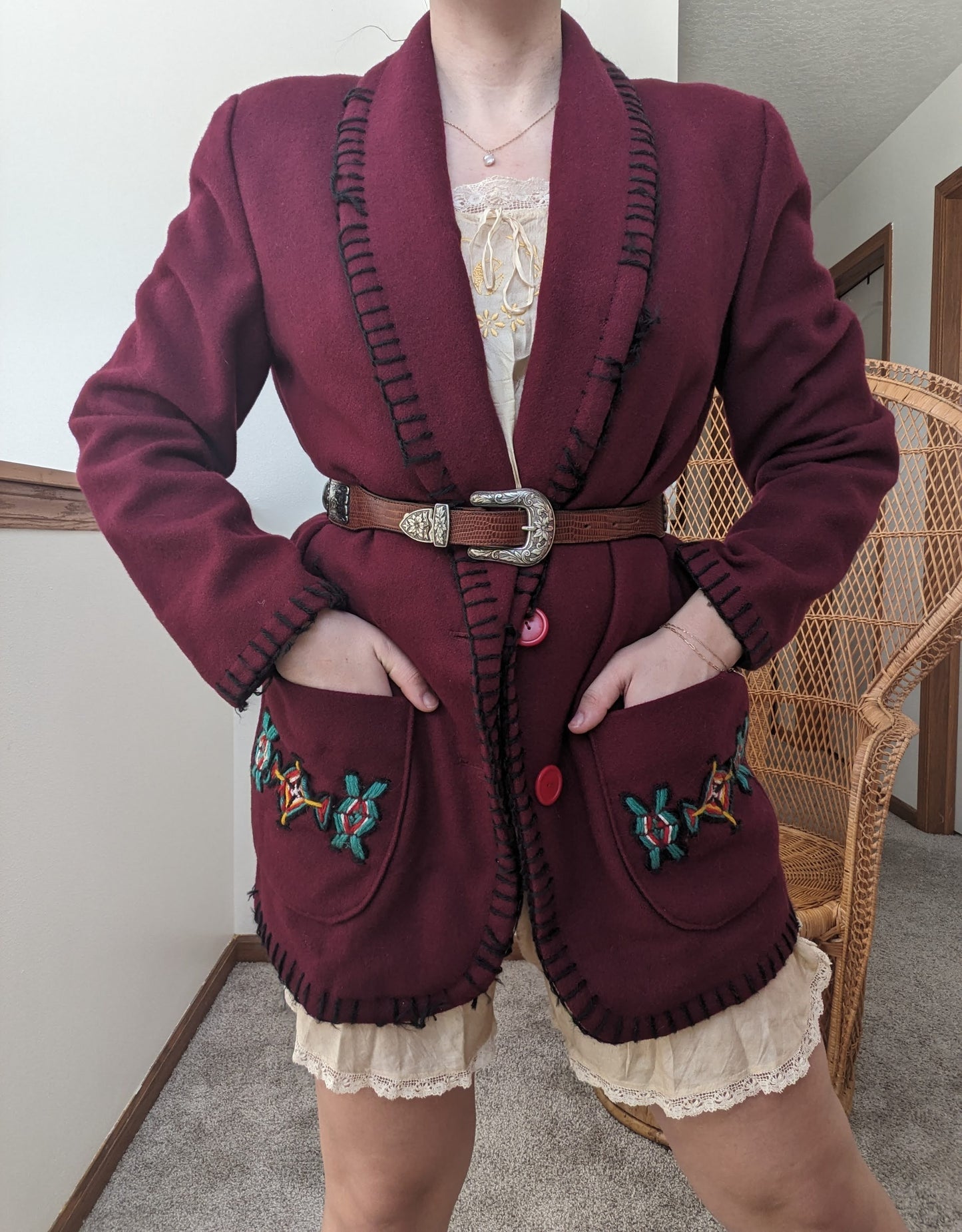 1950s Mexican souvenir jacket Jacket Rad Bonnie's Vintage