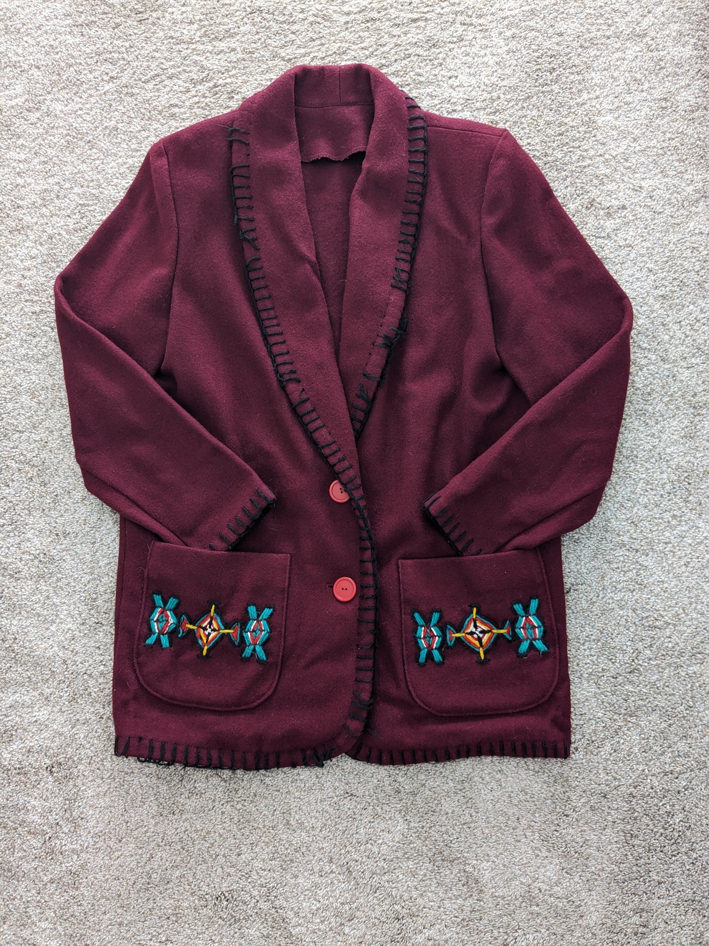 1950s Mexican souvenir jacket Jacket Rad Bonnie's Vintage
