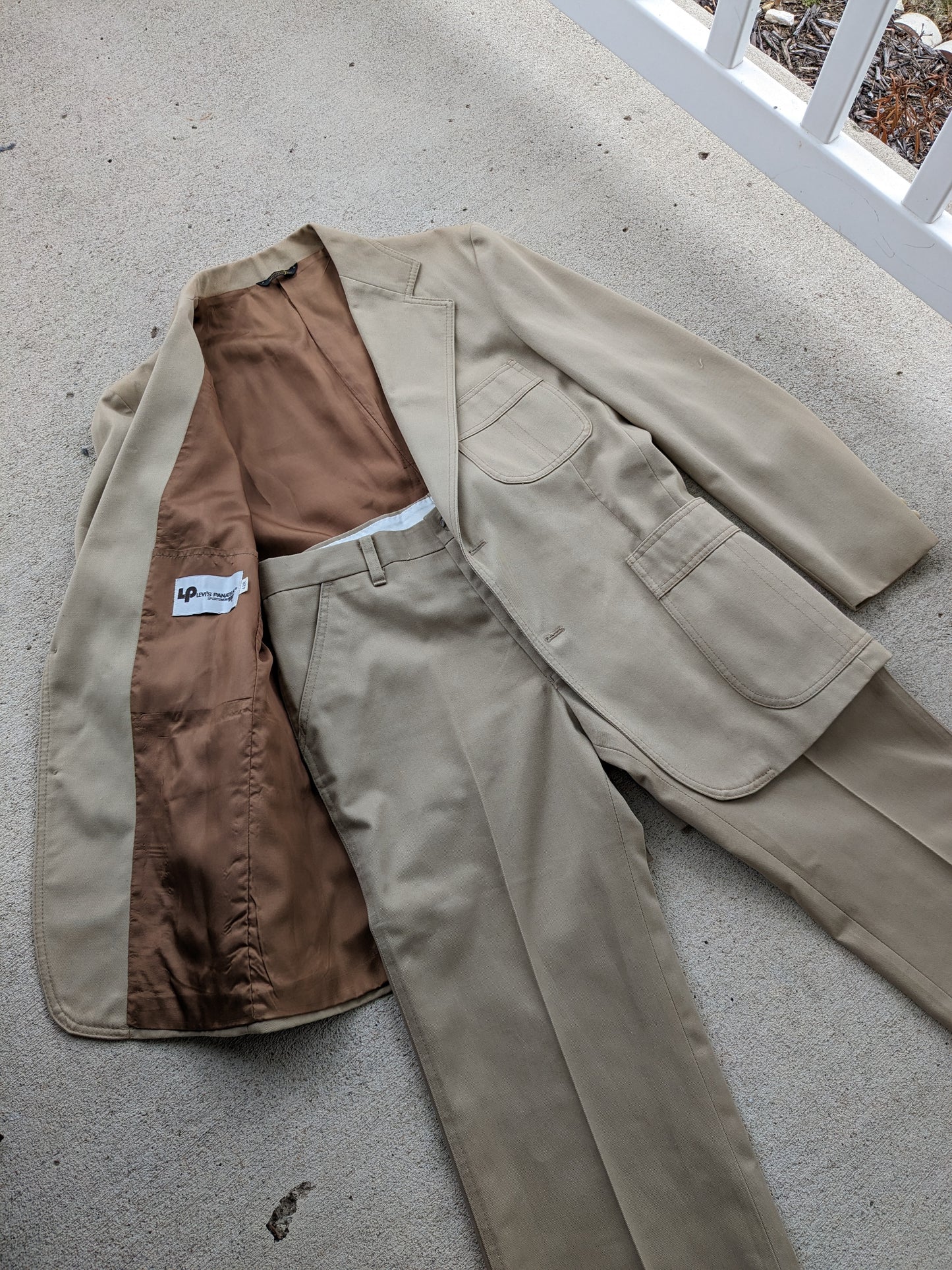 1970s Levi's Panatela suit