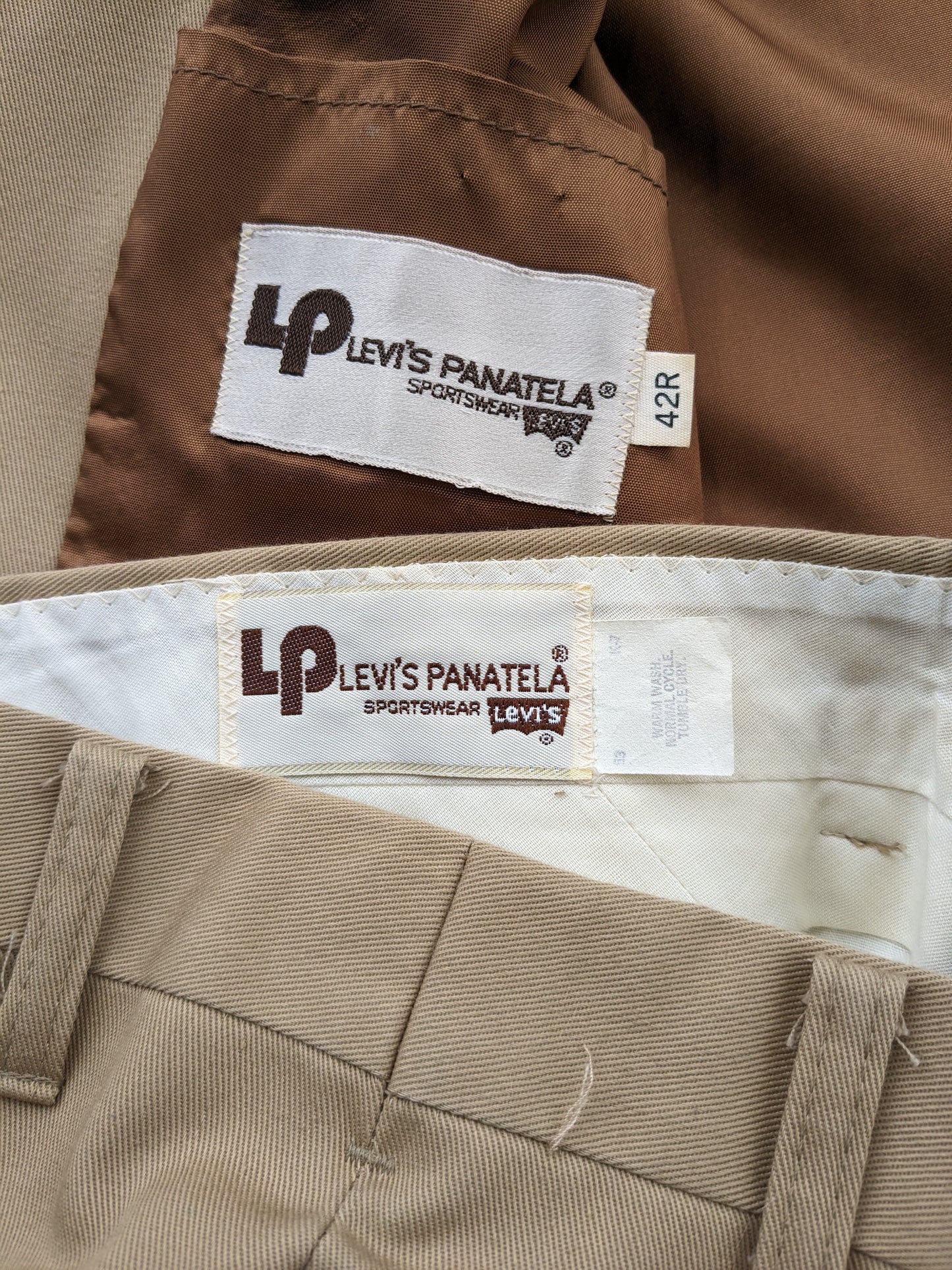 1970s Levi's Panatela suit