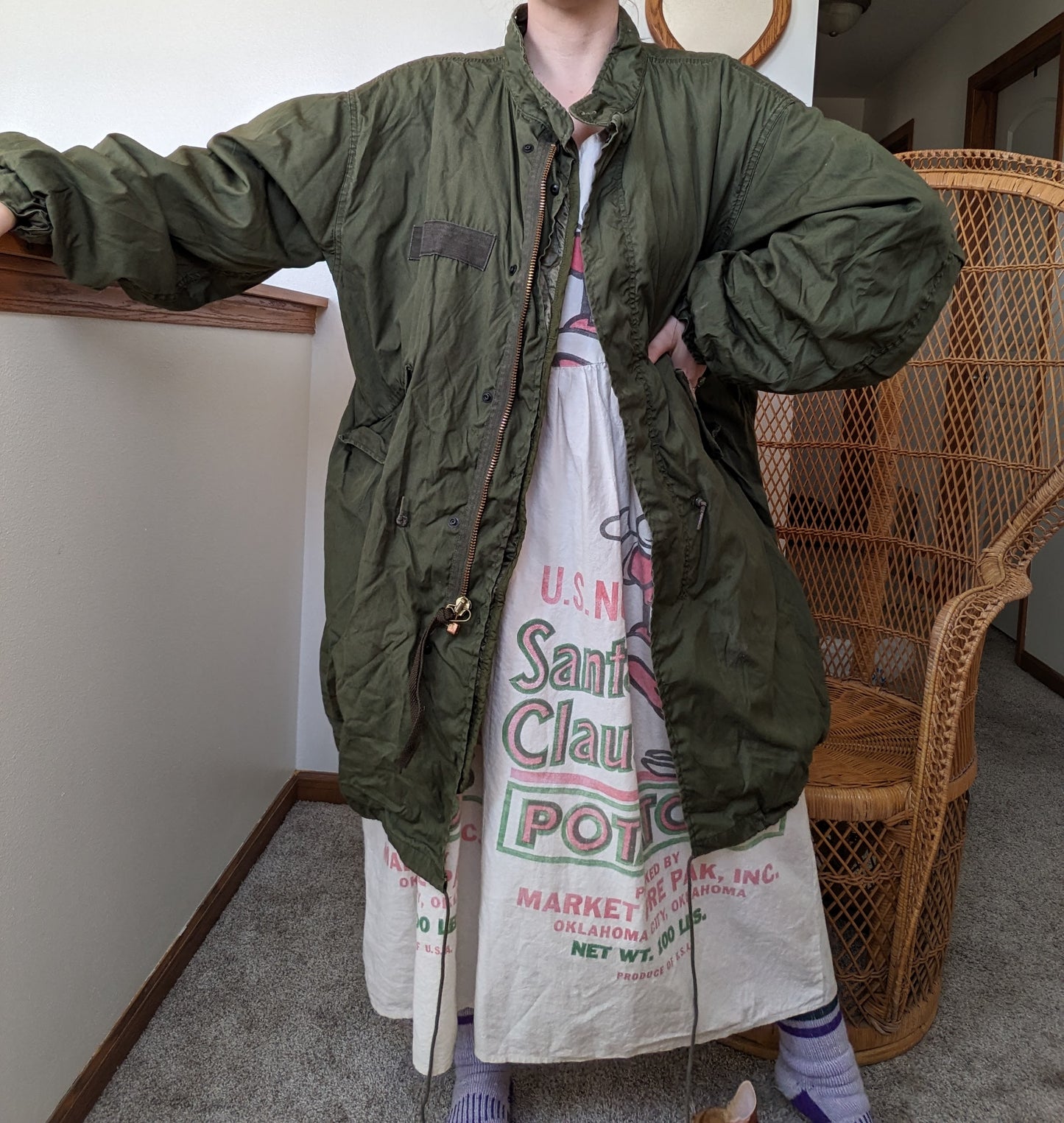 1960s/70s Army parka Coat Rad Bonnie's Vintage