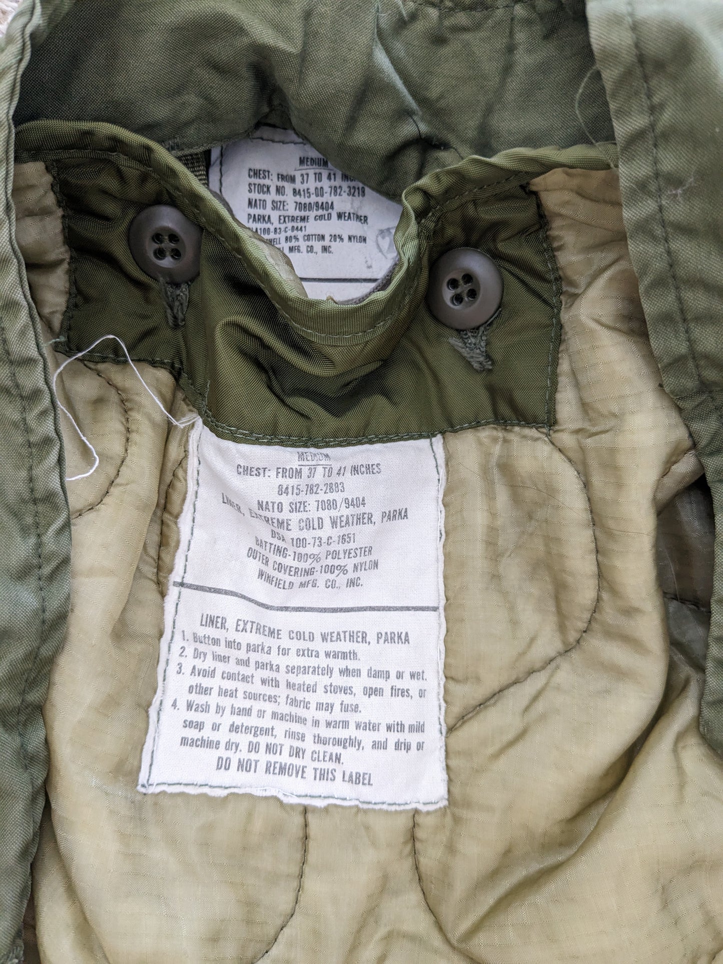 1960s/70s Army parka Coat Rad Bonnie's Vintage
