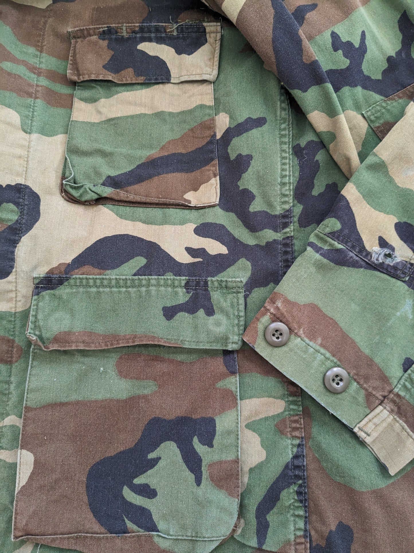 1990s BDU Army blouse Top Rad Bonnie's Vintage