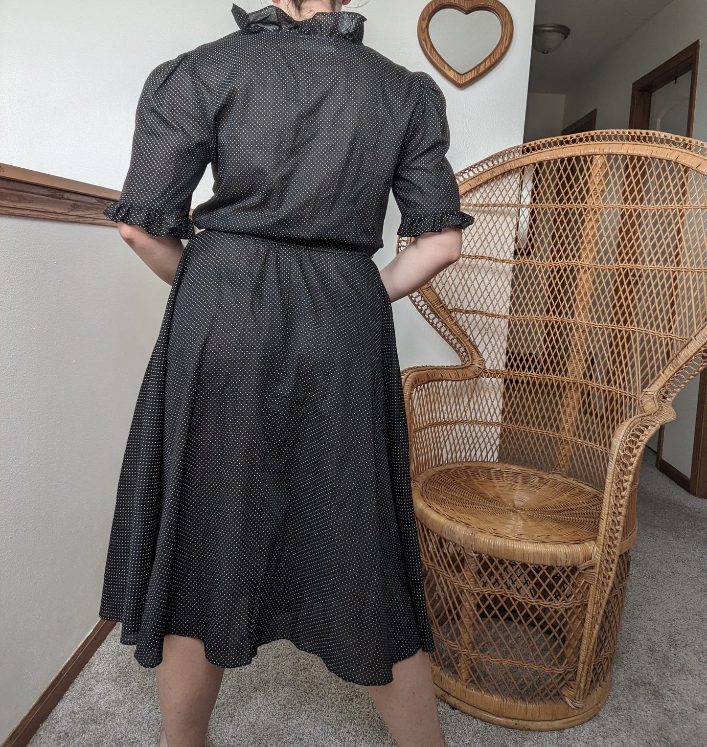 1970s polka dot dress Dress Rad Bonnie's Vintage