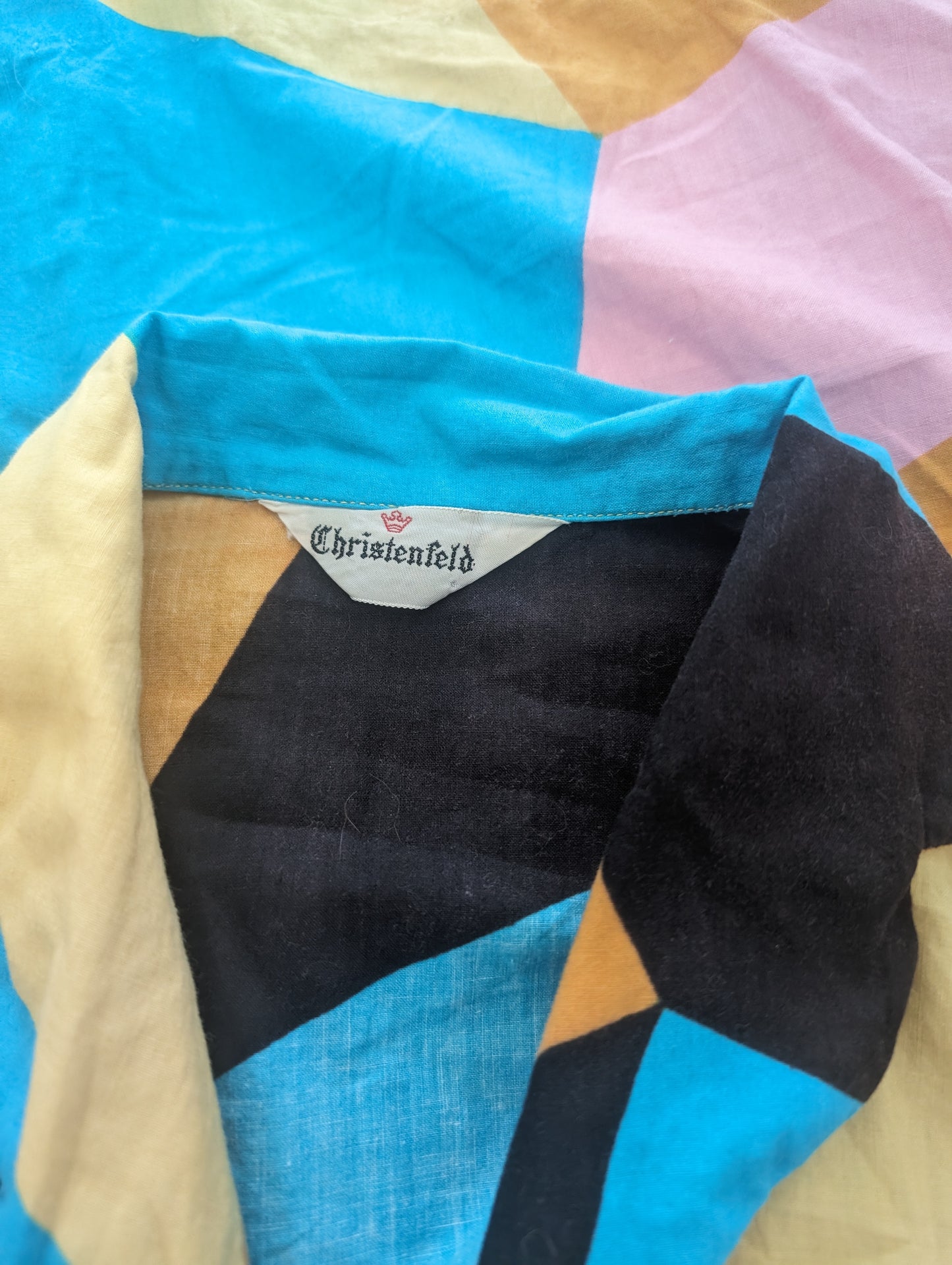 1960s color block top