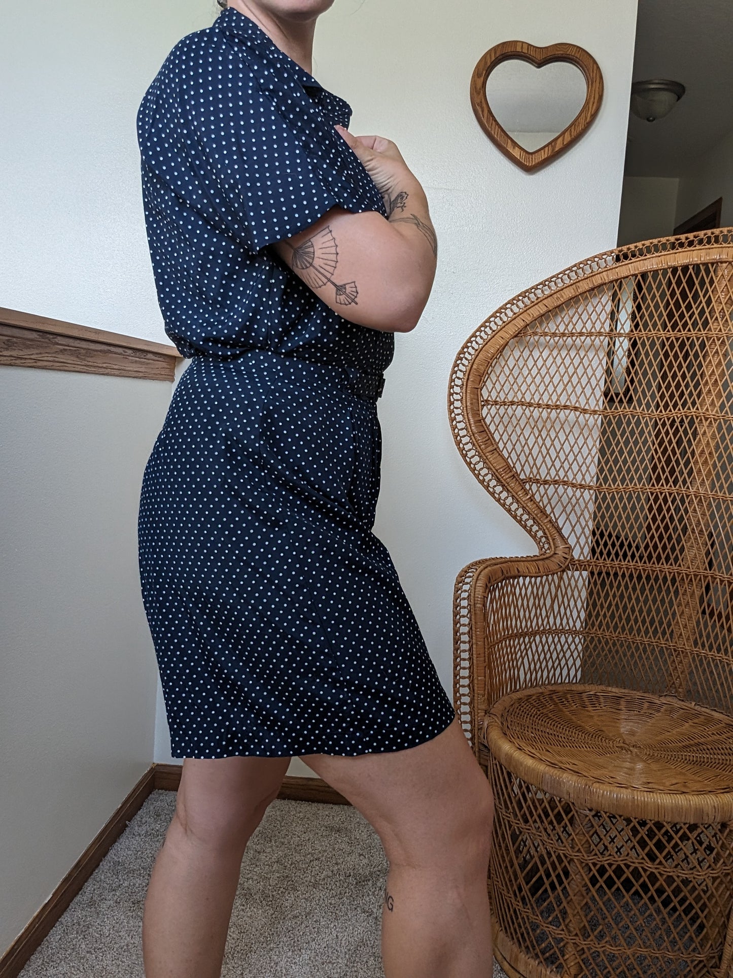 1980s polka dot romper Romper Rad Bonnie's Vintage