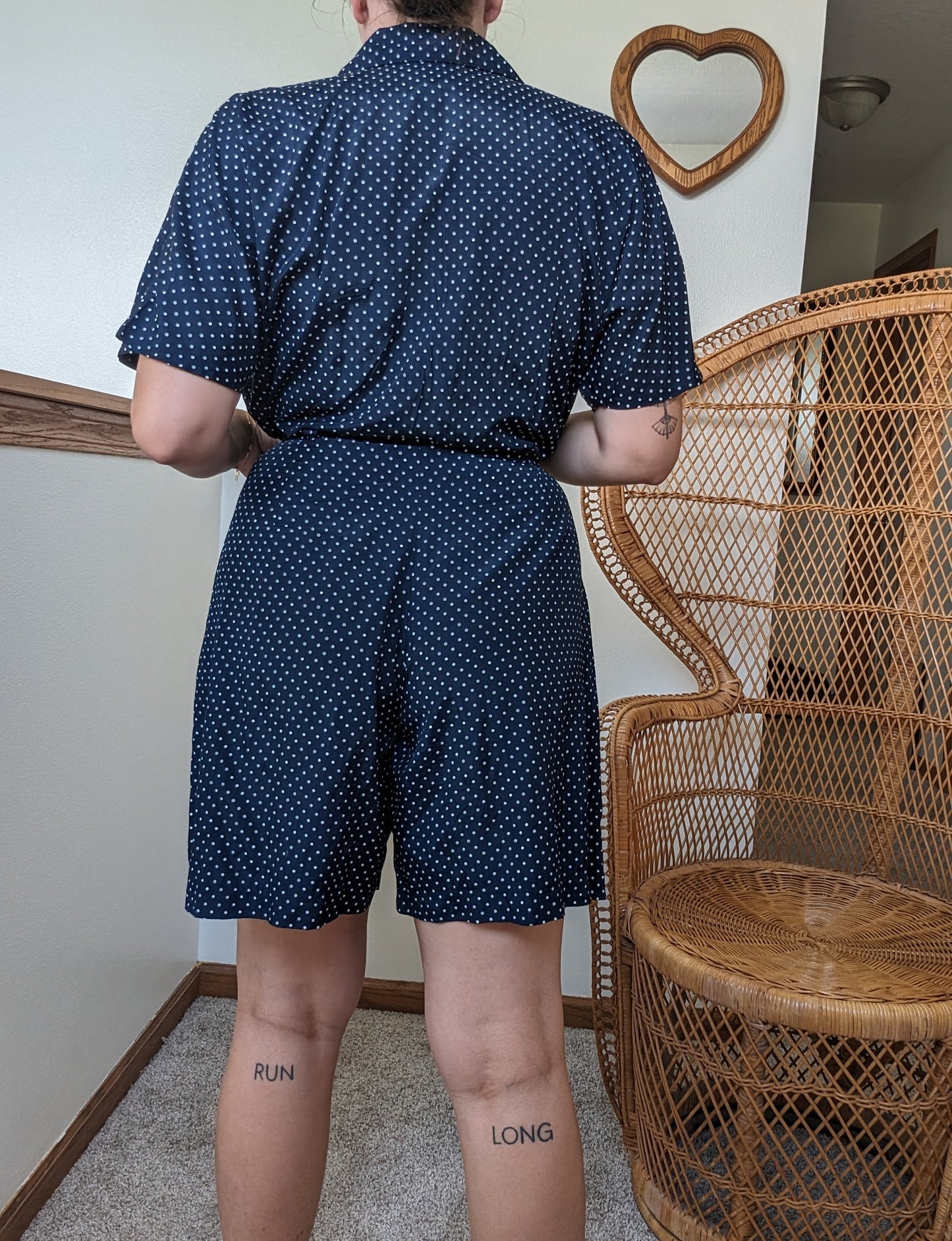 1980s polka dot romper Romper Rad Bonnie's Vintage