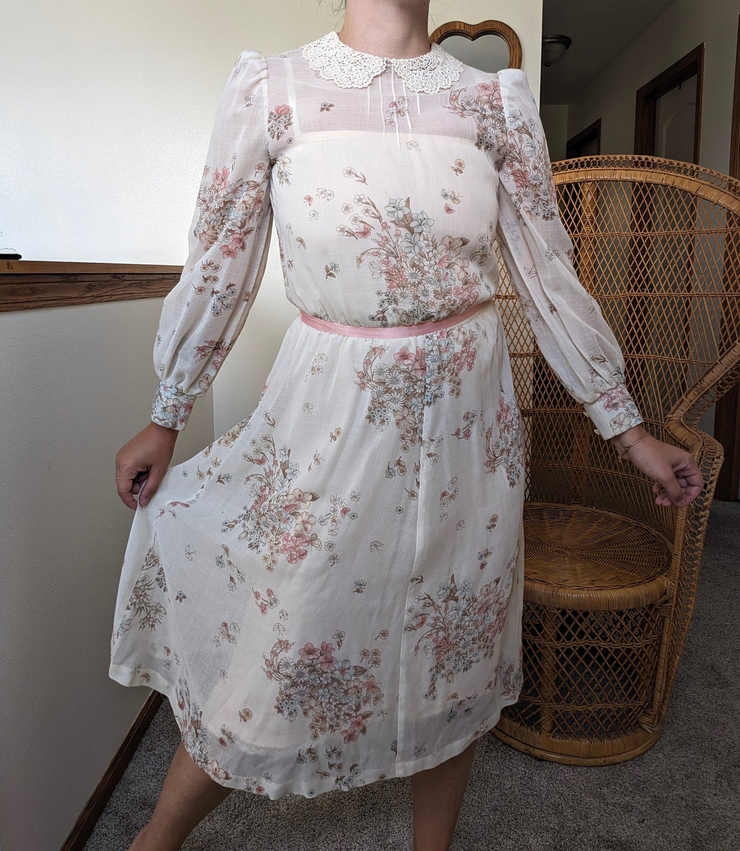 1970s floral dress Dress Rad Bonnie's Vintage