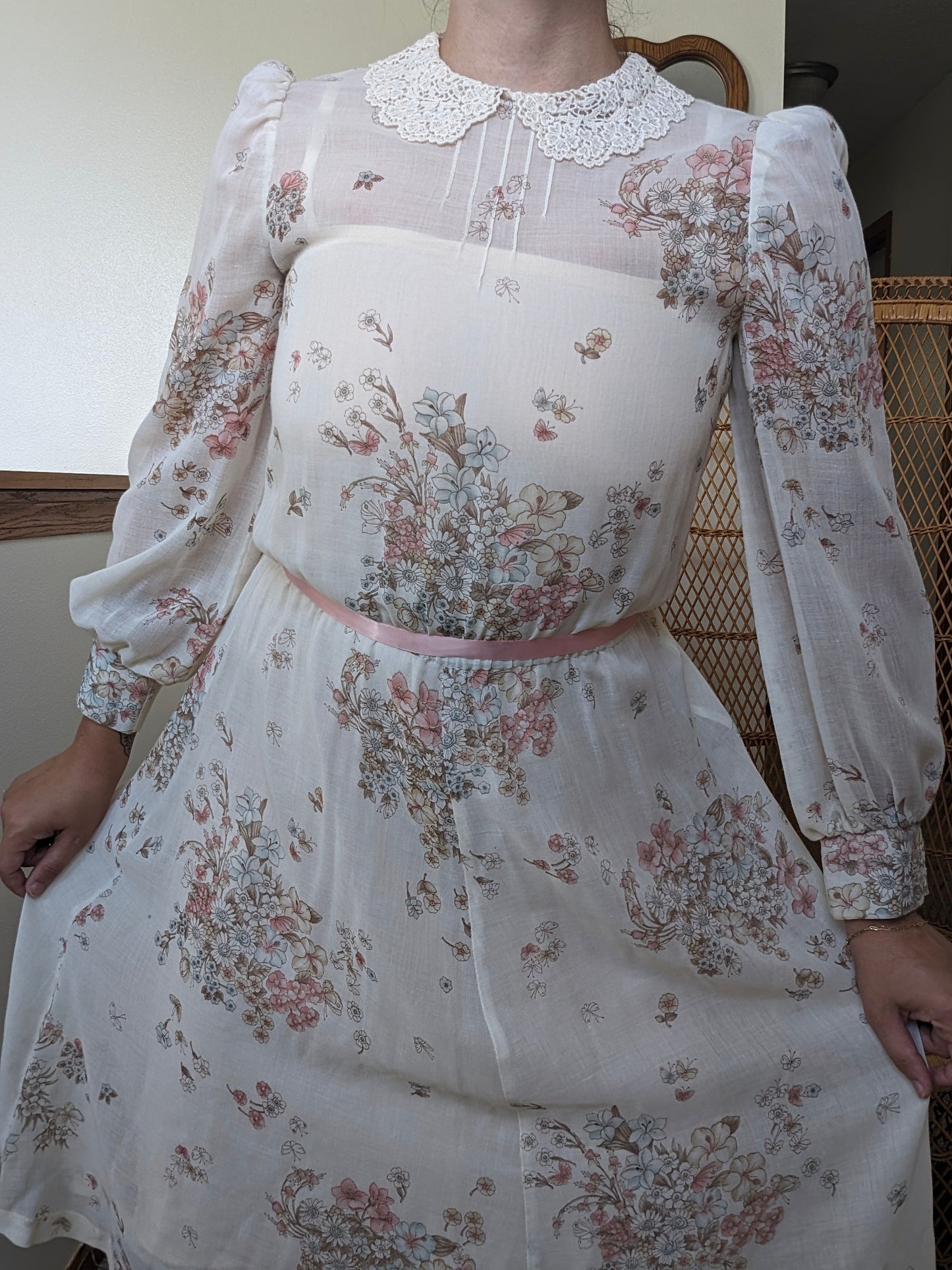 1970s floral dress Dress Rad Bonnie's Vintage