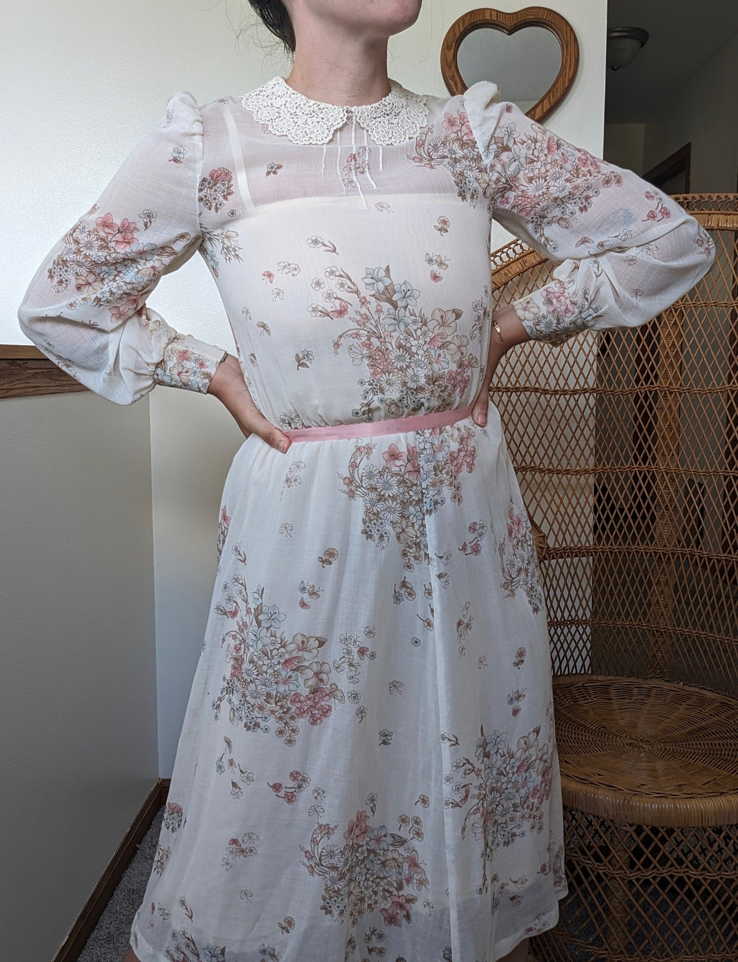 1970s floral dress Dress Rad Bonnie's Vintage