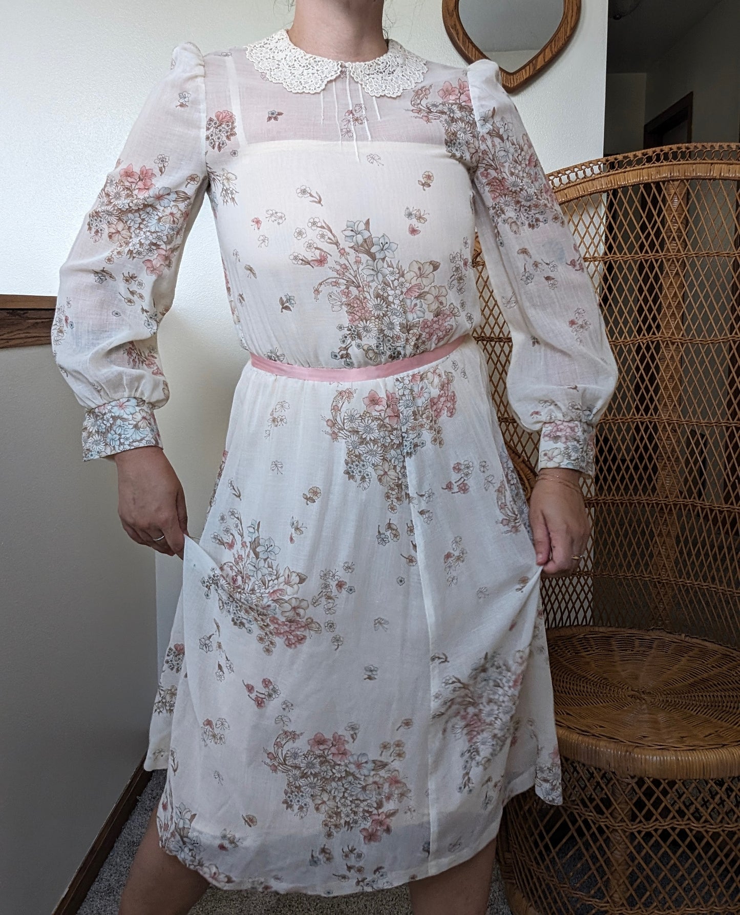 1970s floral dress Dress Rad Bonnie's Vintage
