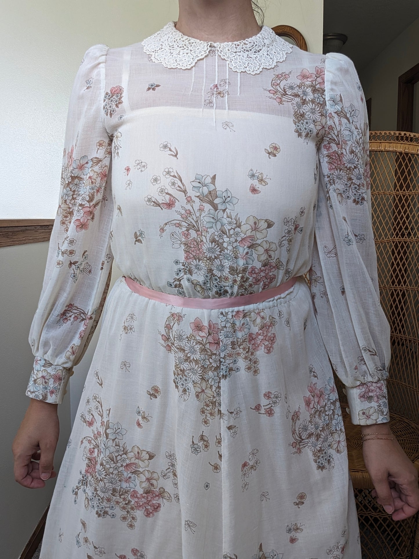 1970s floral dress Dress Rad Bonnie's Vintage