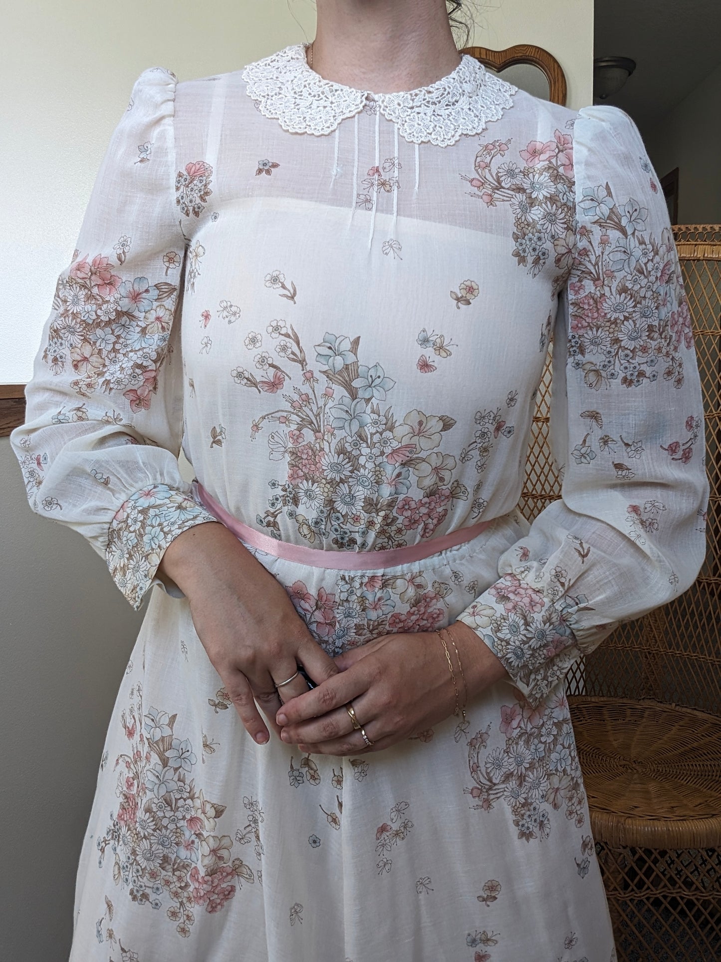 1970s floral dress Dress Rad Bonnie's Vintage