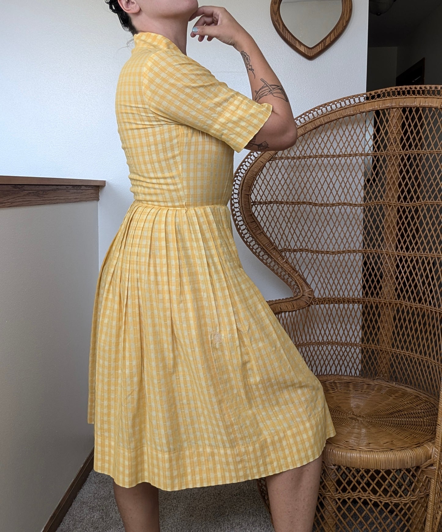 1950s gingham shirt dress Dress Rad Bonnie's Vintage