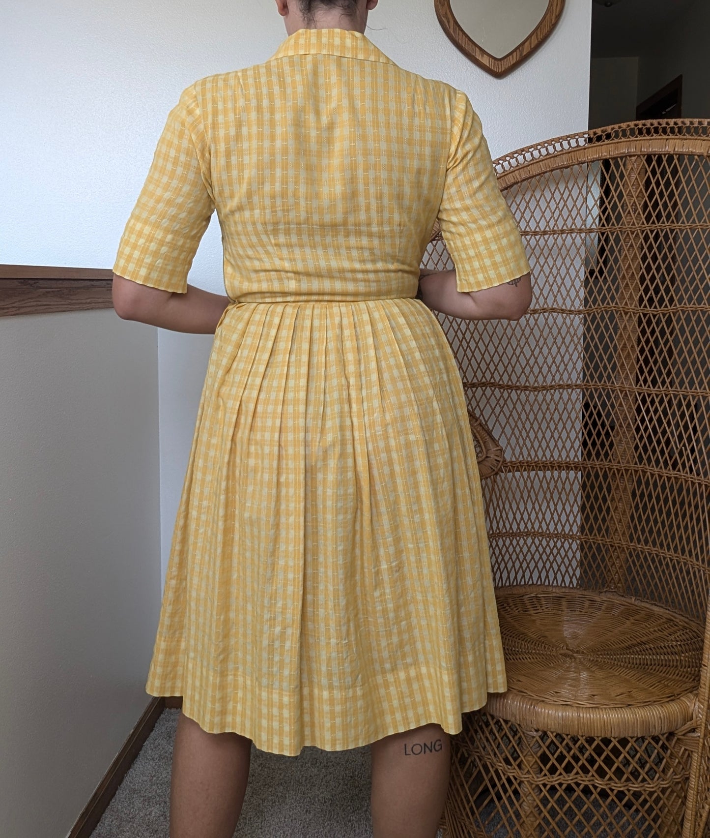 1950s gingham shirt dress Dress Rad Bonnie's Vintage