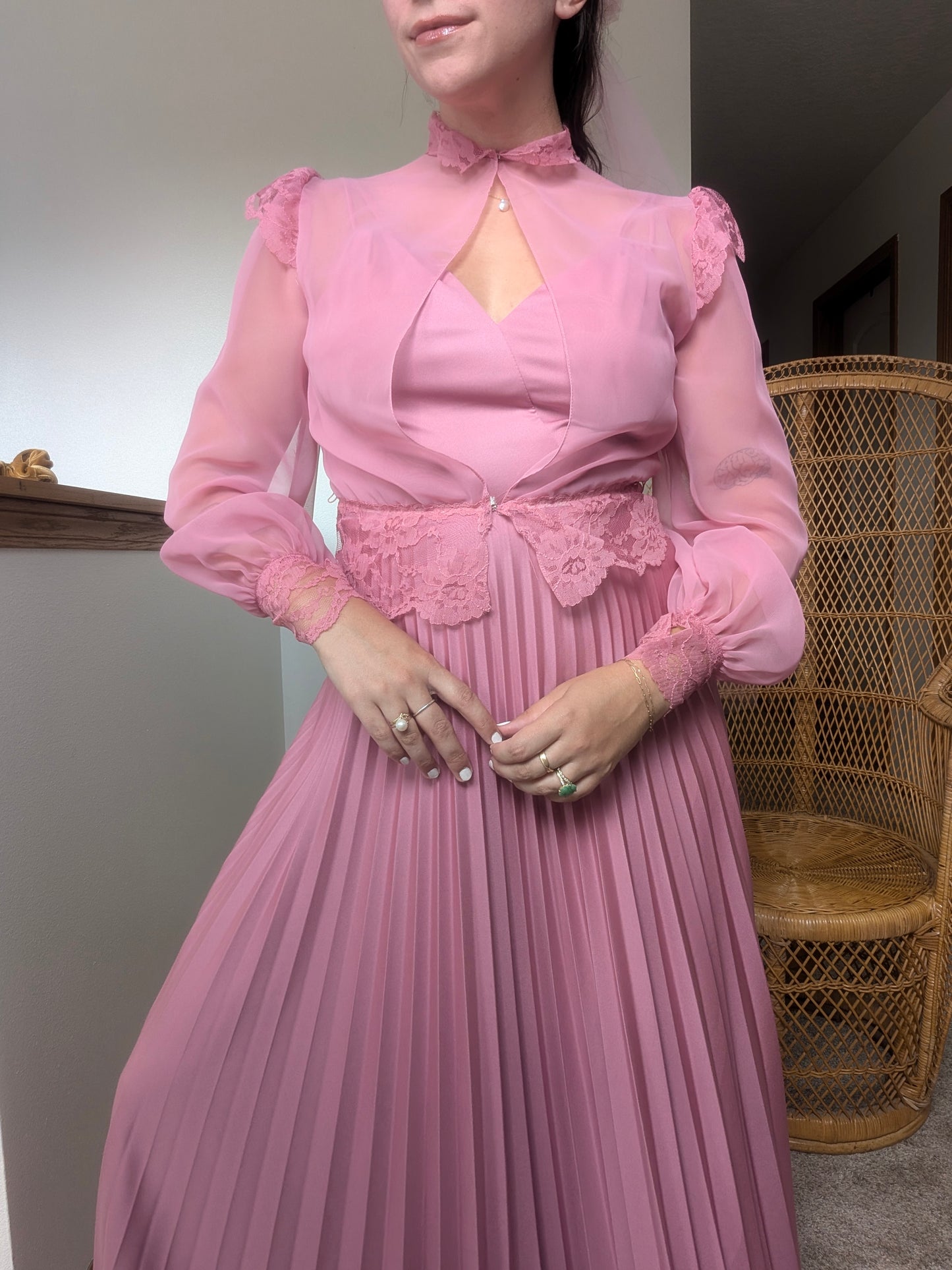 1970s three-piece pink fairy set Dress Rad Bonnie's Vintage