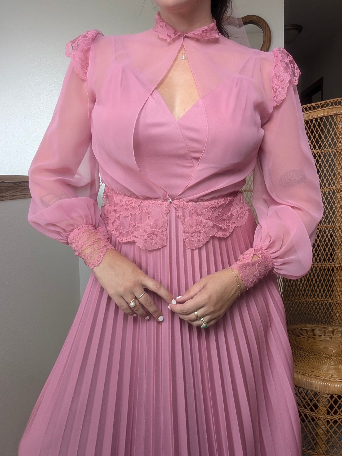 1970s three-piece pink fairy set Dress Rad Bonnie's Vintage