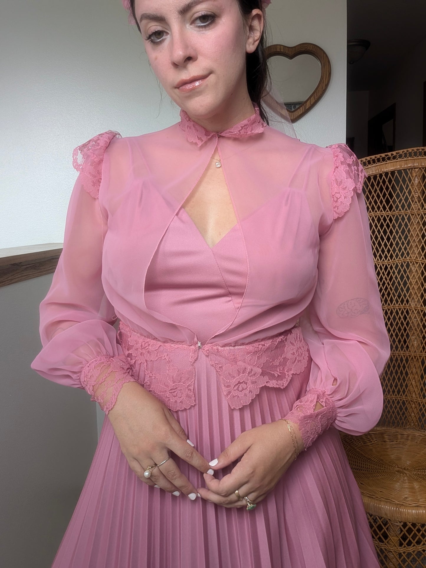 1970s three-piece pink fairy set Dress Rad Bonnie's Vintage