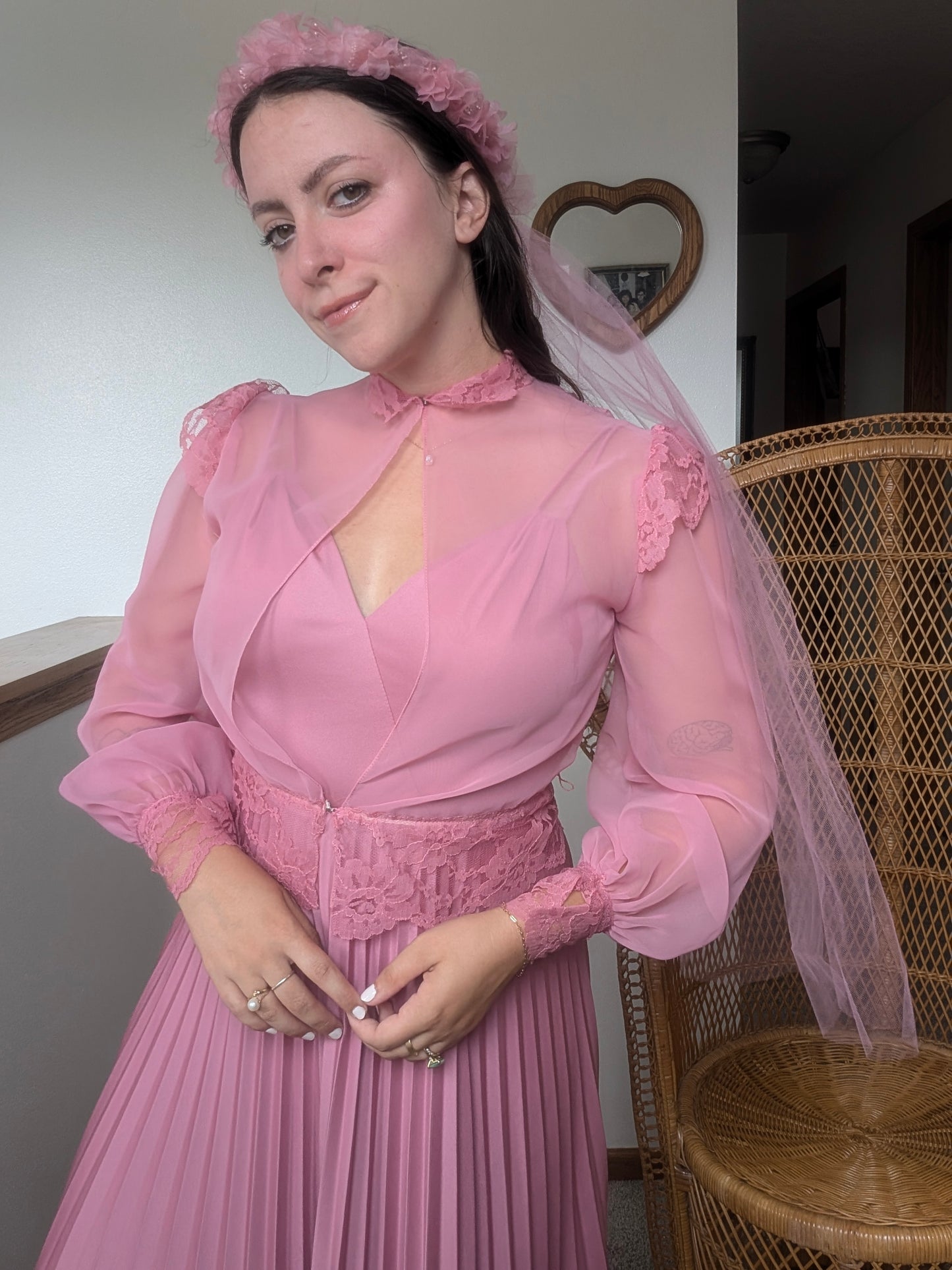 1970s three-piece pink fairy set Dress Rad Bonnie's Vintage