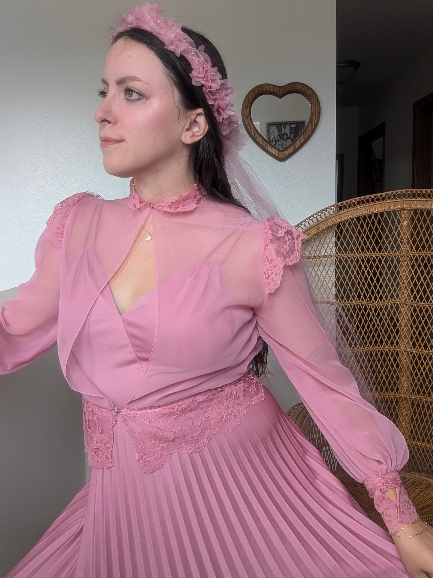 1970s three-piece pink fairy set Dress Rad Bonnie's Vintage