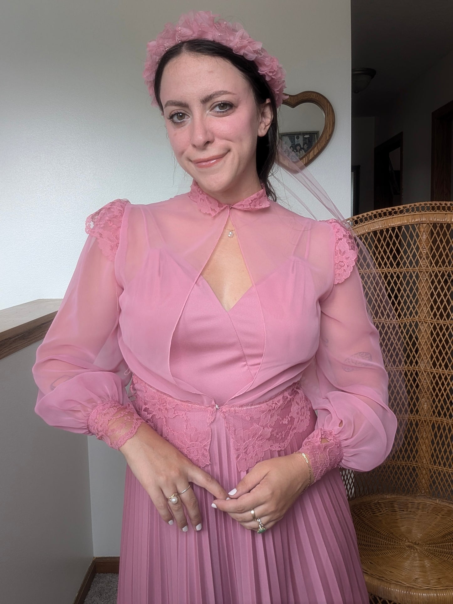 1970s three-piece pink fairy set Dress Rad Bonnie's Vintage
