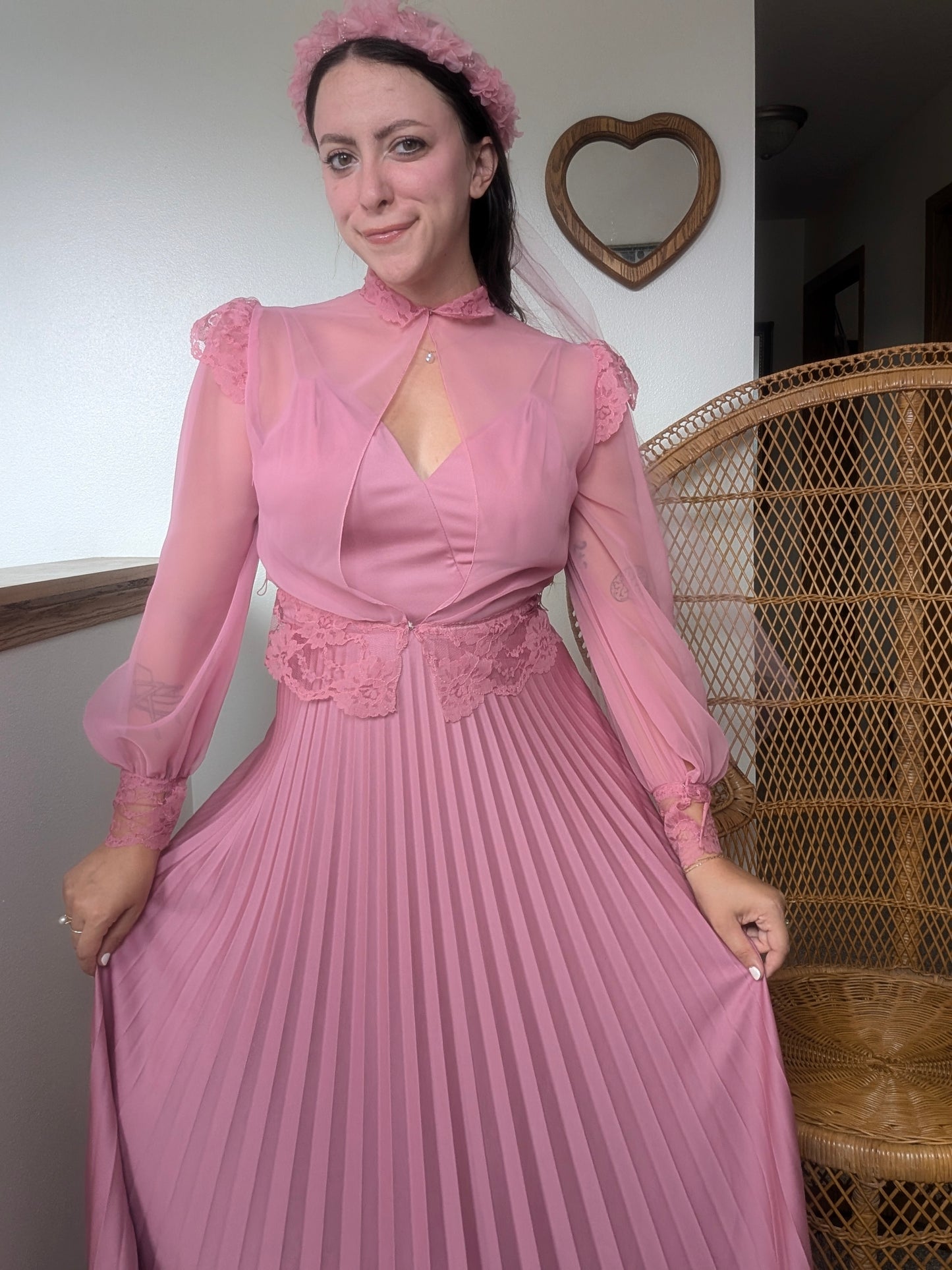 1970s three-piece pink fairy set Dress Rad Bonnie's Vintage