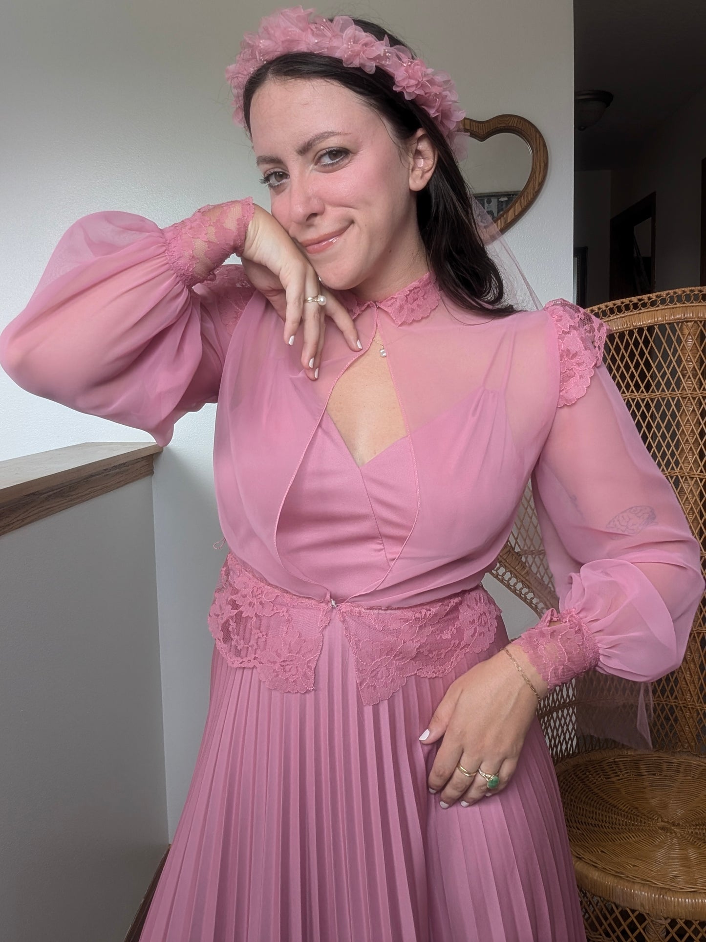 1970s three-piece pink fairy set Dress Rad Bonnie's Vintage