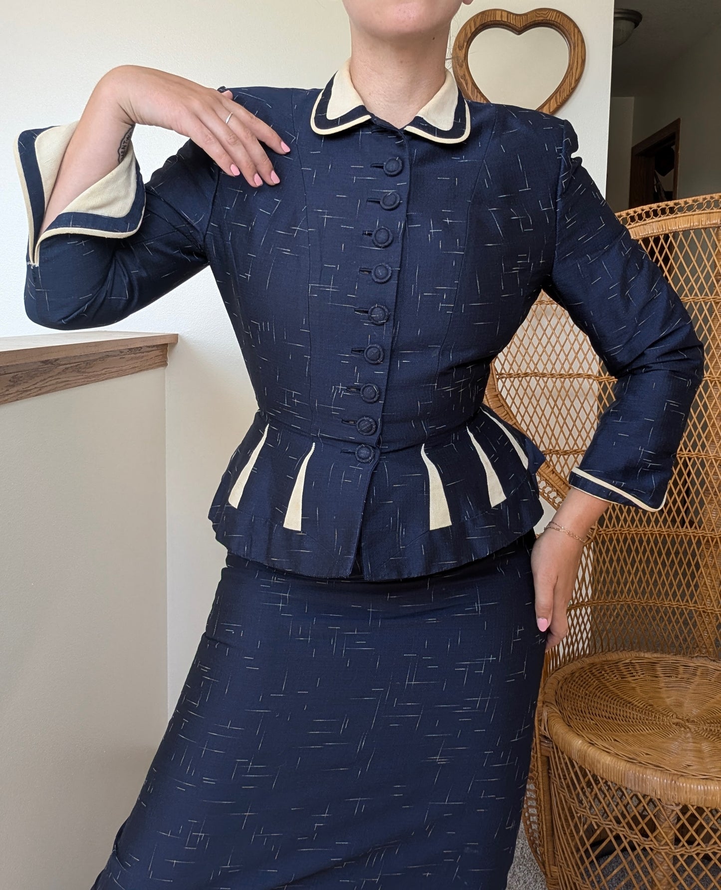Rare 1940s Lilli Ann skirt suit Suit Rad Bonnie's Vintage