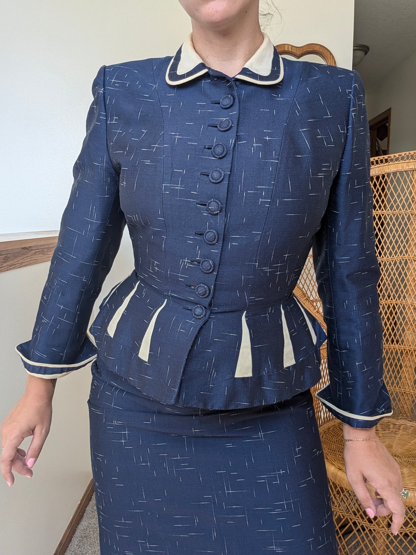 Rare 1940s Lilli Ann skirt suit Suit Rad Bonnie's Vintage