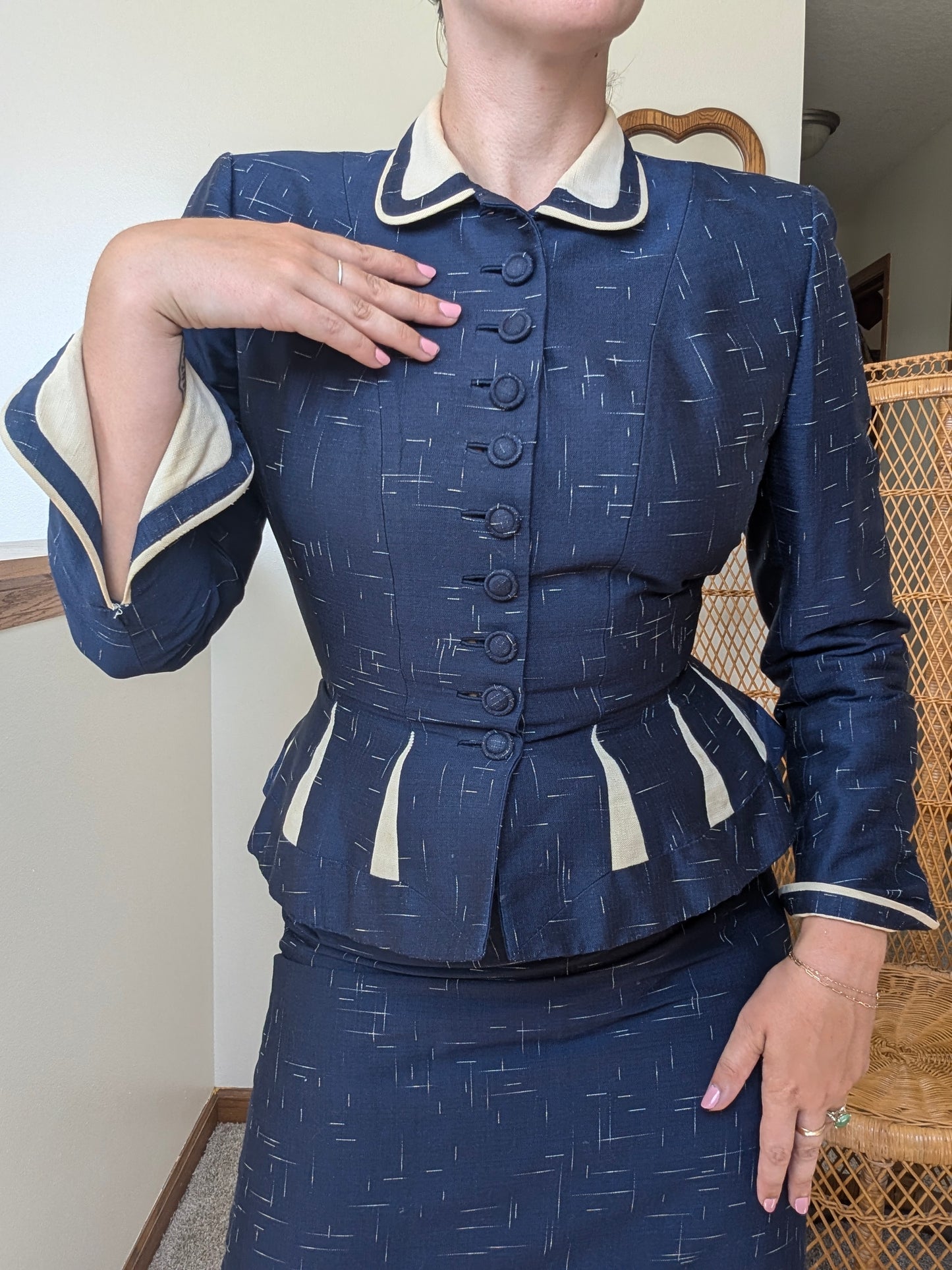 Rare 1940s Lilli Ann skirt suit Suit Rad Bonnie's Vintage