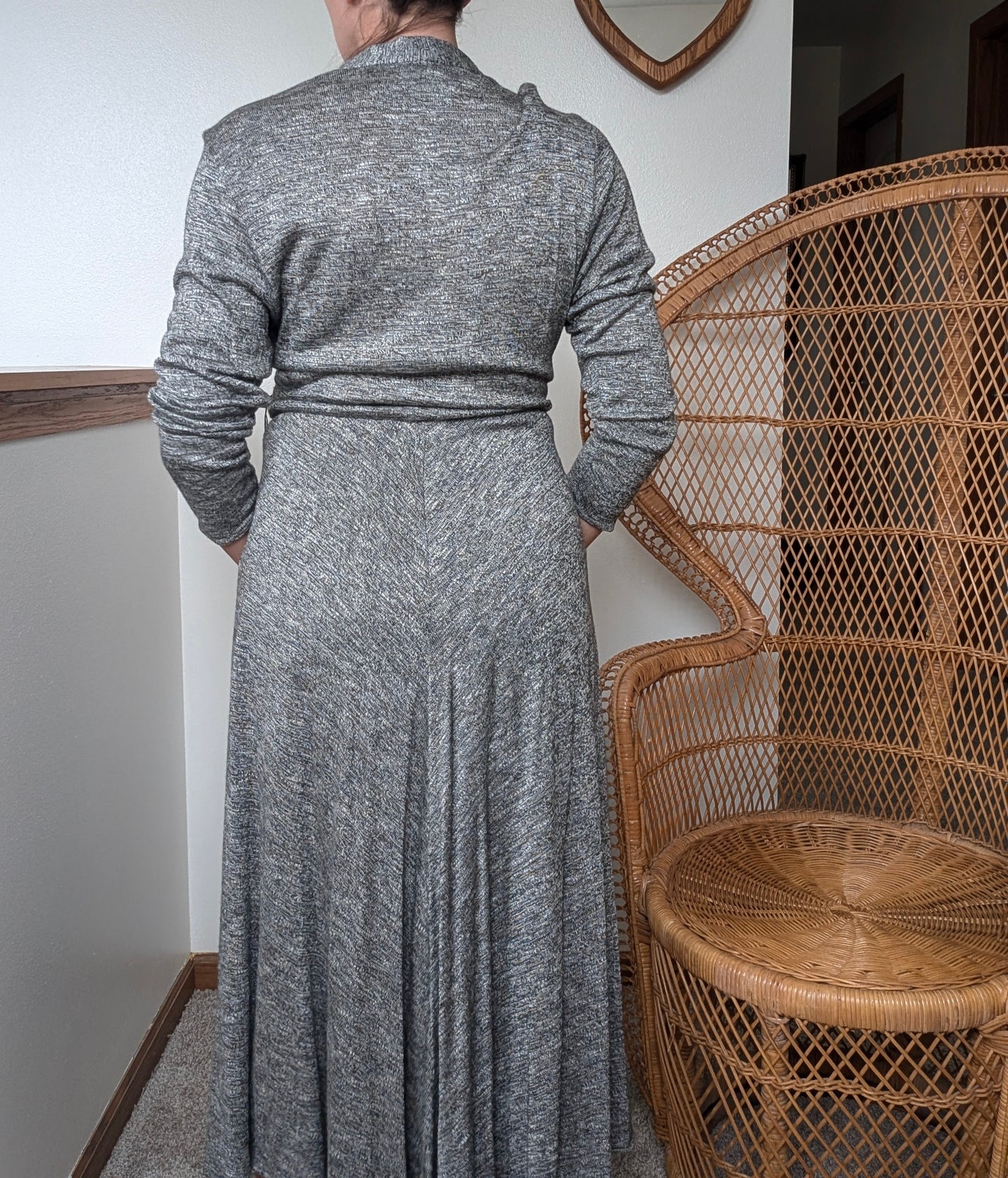 1980s rayon wrap dress Dress Rad Bonnie's Vintage