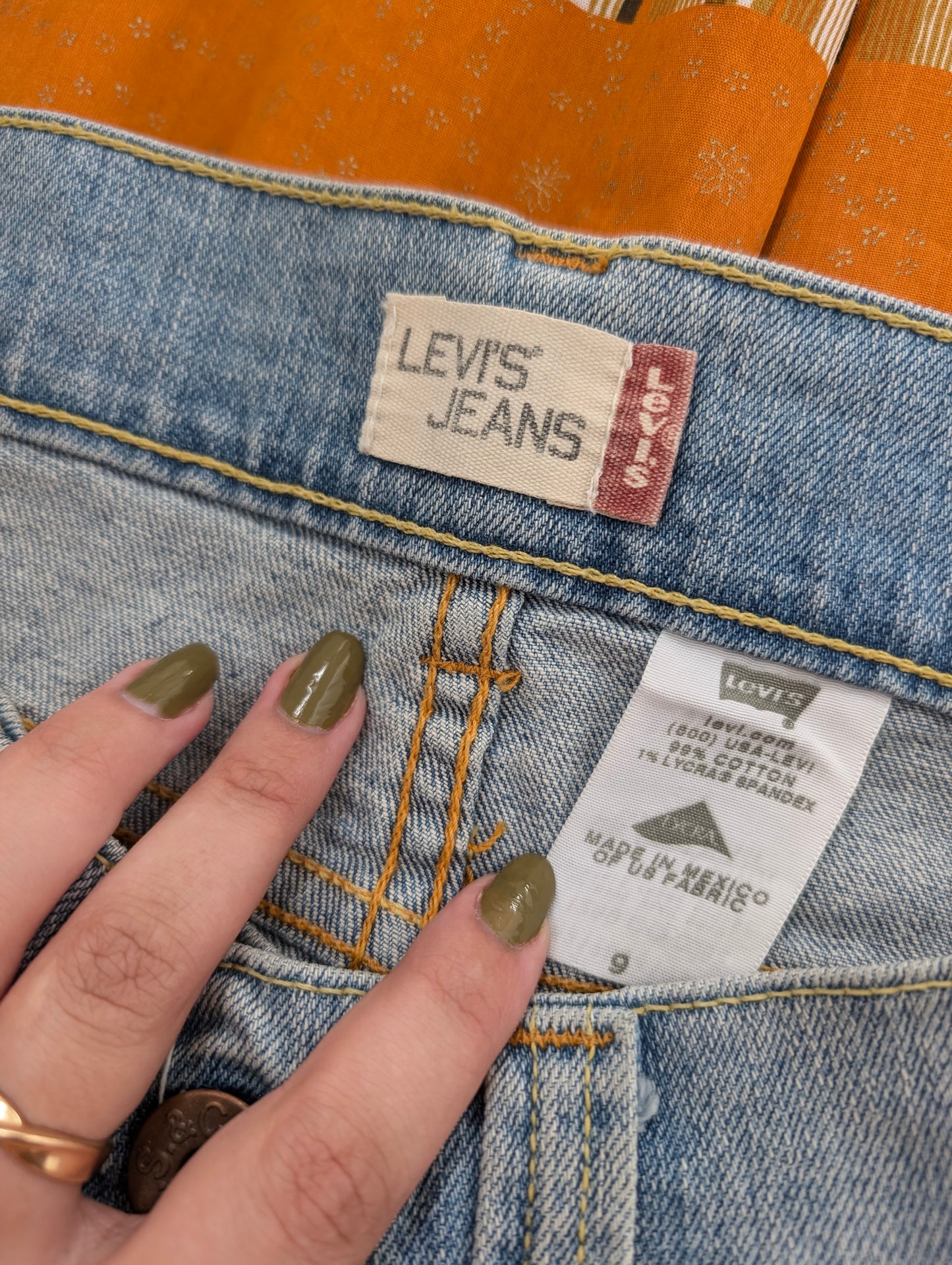 Modern Levi's patchwork skirt Skirt Rad Bonnie's Vintage