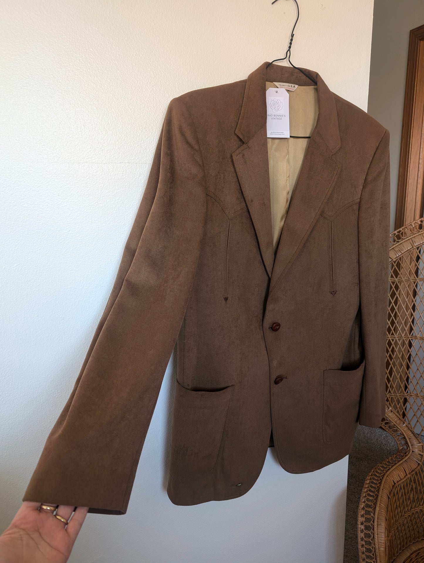 1960s Western blazer Jacket Rad Bonnie's Vintage