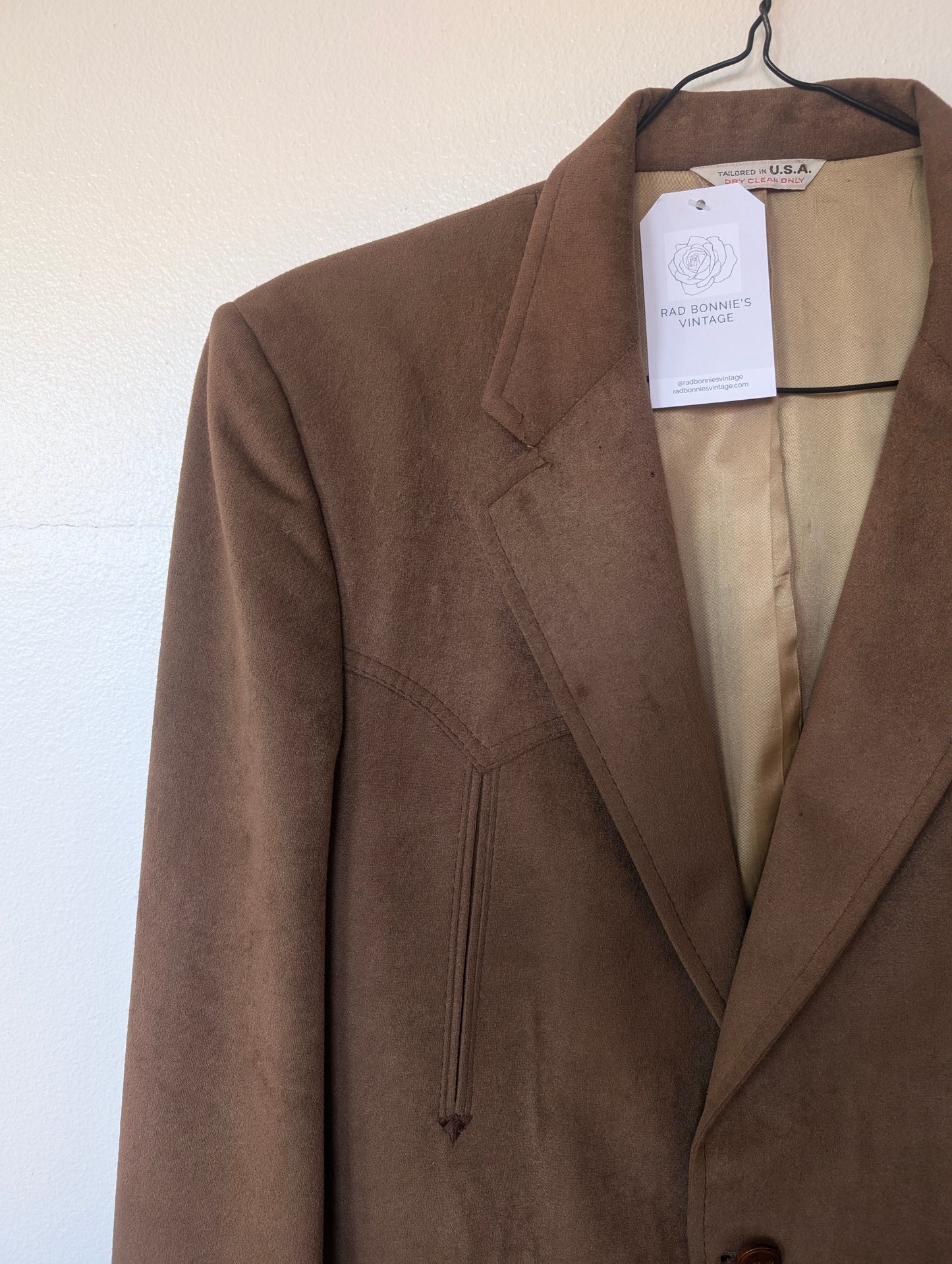 1960s Western blazer Jacket Rad Bonnie's Vintage