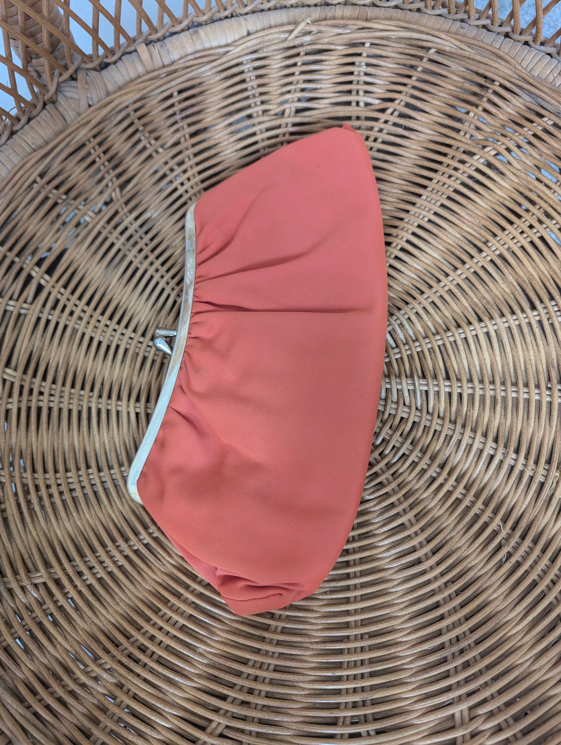 1950s orange purse and glove set Set Rad Bonnie's Vintage