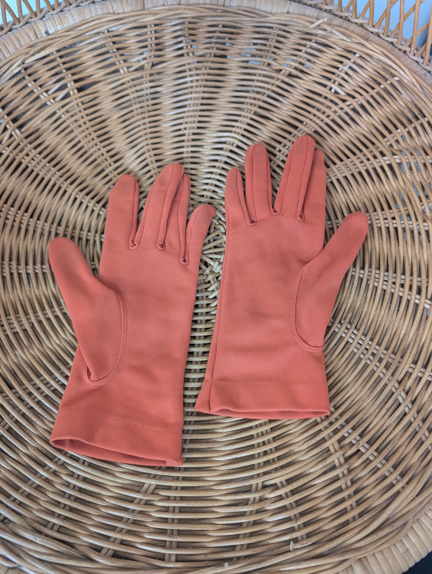 1950s orange purse and glove set Set Rad Bonnie's Vintage