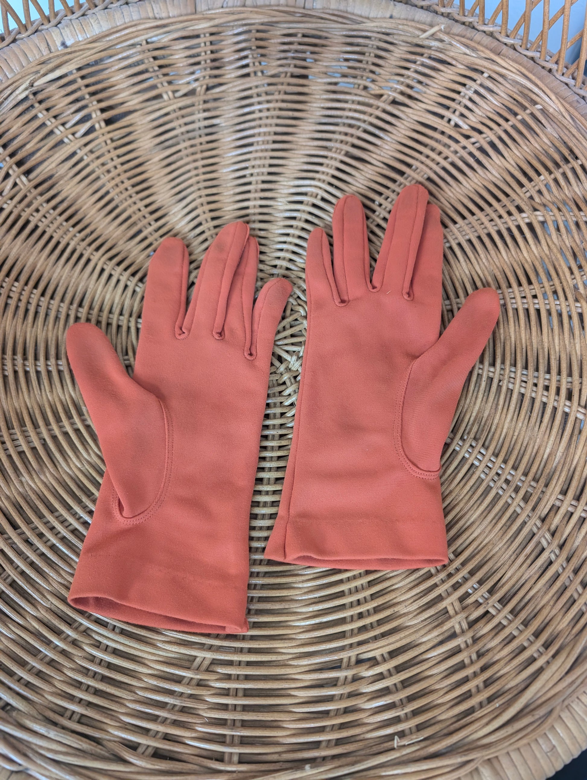 1950s orange purse and glove set Set Rad Bonnie's Vintage