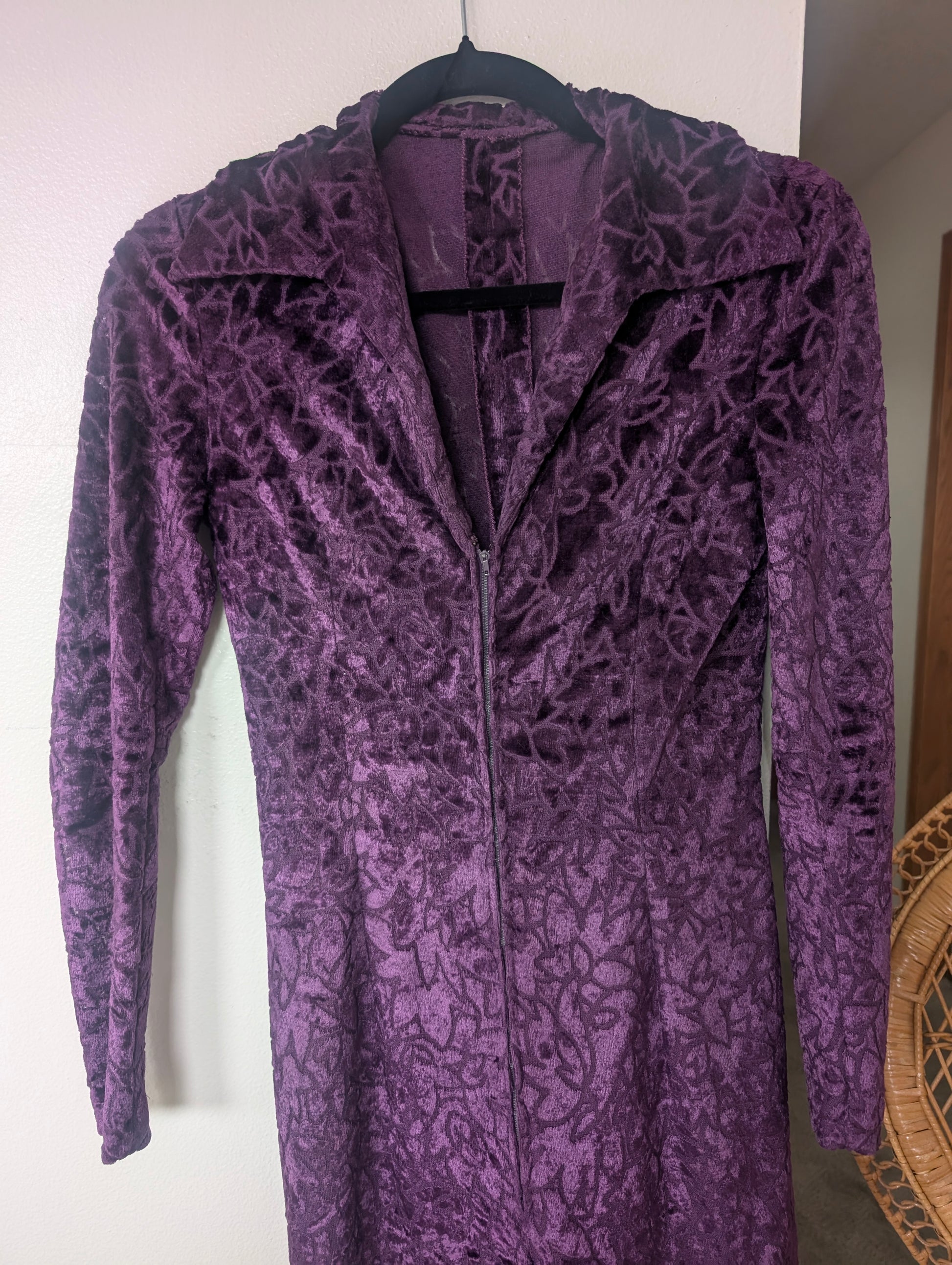 1960/70s purple velvet jumpsuit Jumpsuit Rad Bonnie's Vintage