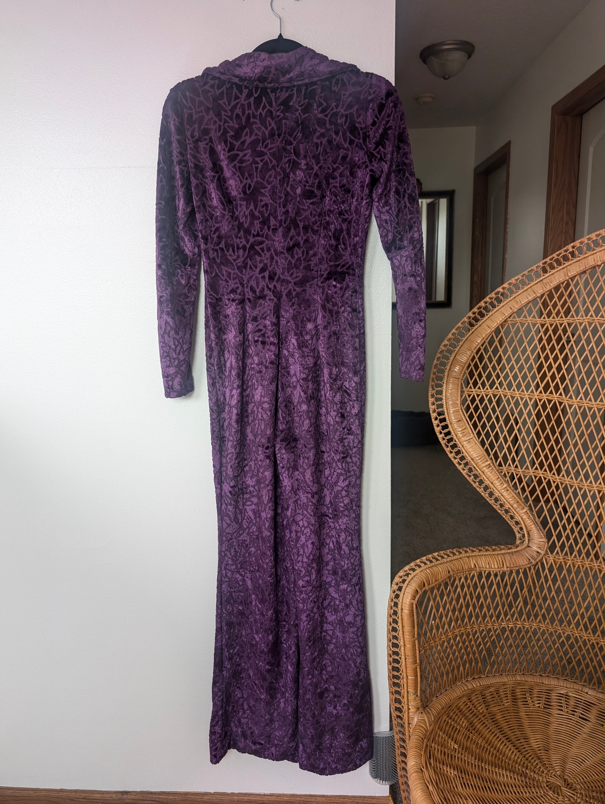 1960/70s purple velvet jumpsuit Jumpsuit Rad Bonnie's Vintage