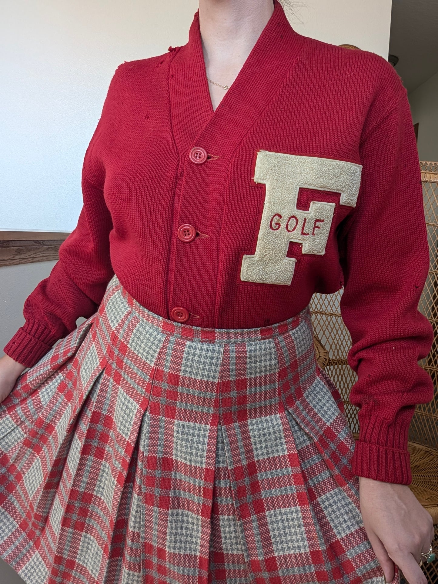 1940s letter sweater Sweater Rad Bonnie's Vintage