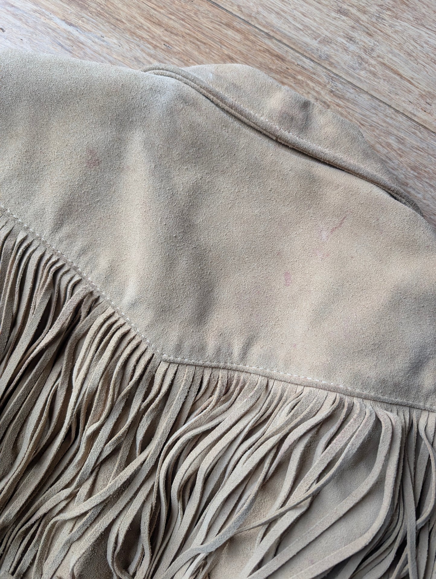 1970s fringe leather jacket Jacket Rad Bonnie's Vintage