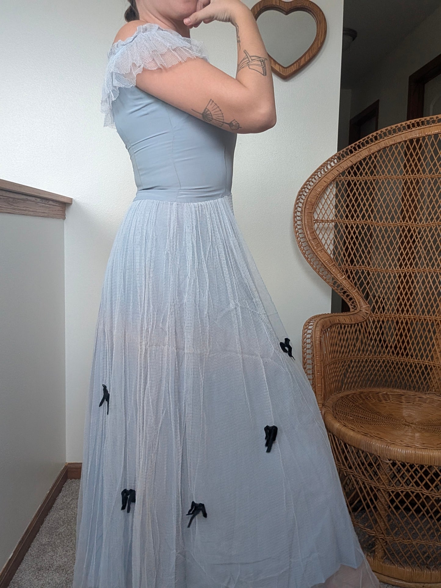 1930s ice blue dress Dress Rad Bonnie's Vintage
