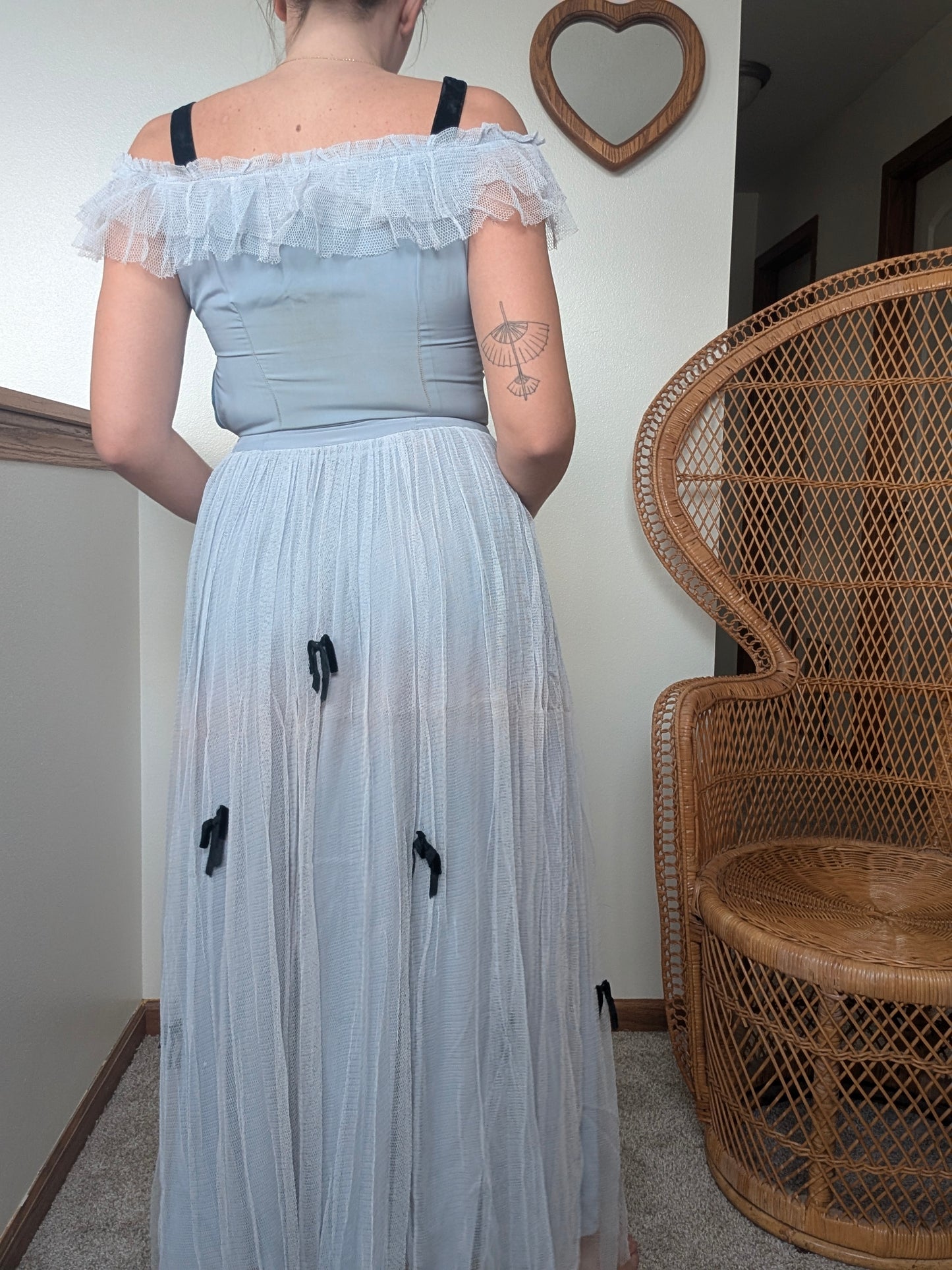 1930s ice blue dress Dress Rad Bonnie's Vintage