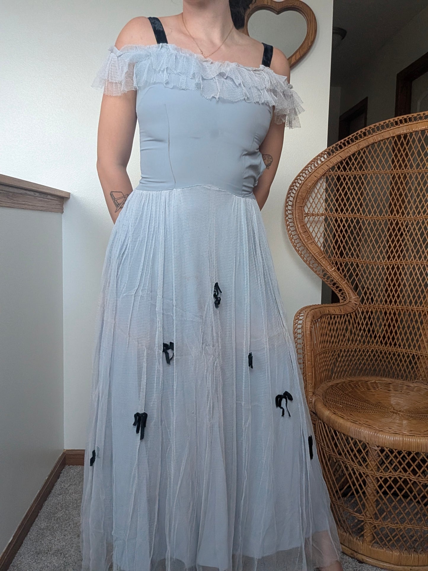 1930s ice blue dress Dress Rad Bonnie's Vintage