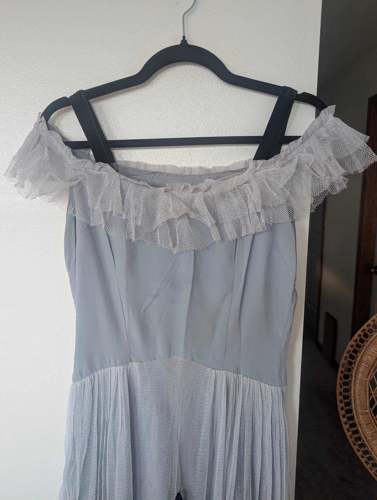 1930s ice blue dress Dress Rad Bonnie's Vintage