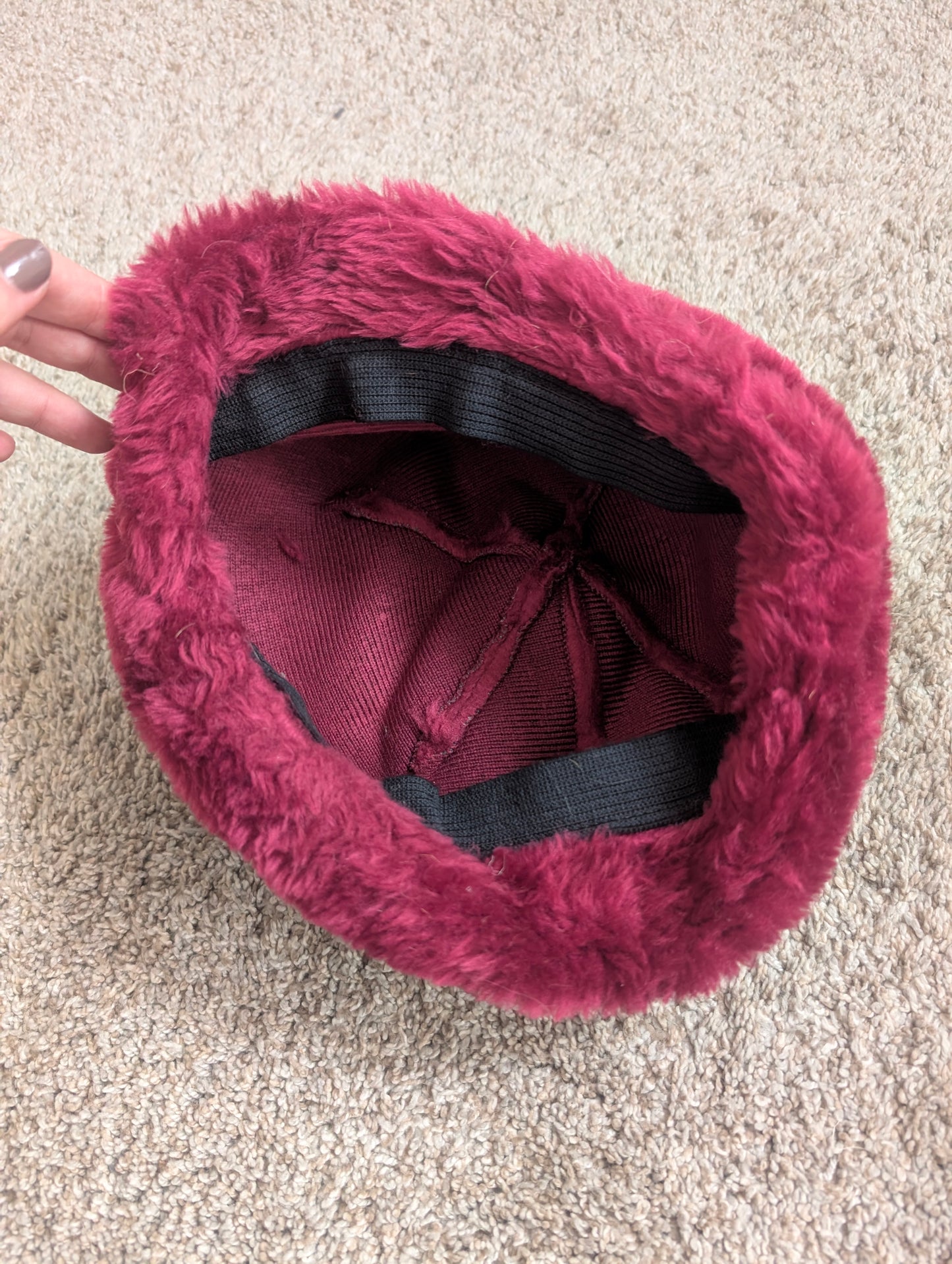1990s fur hat hat Rad Bonnie's Vintage