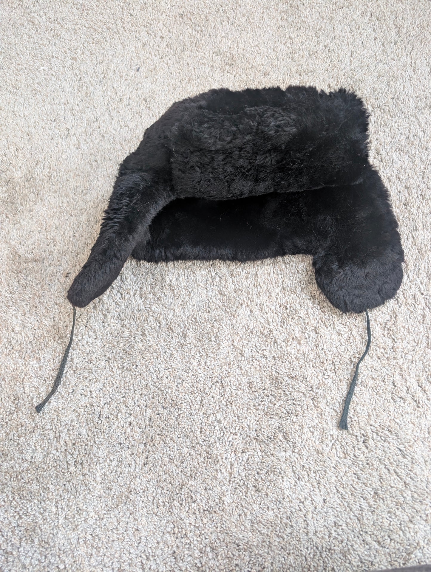 1970s fur aviator hat hat Rad Bonnie's Vintage